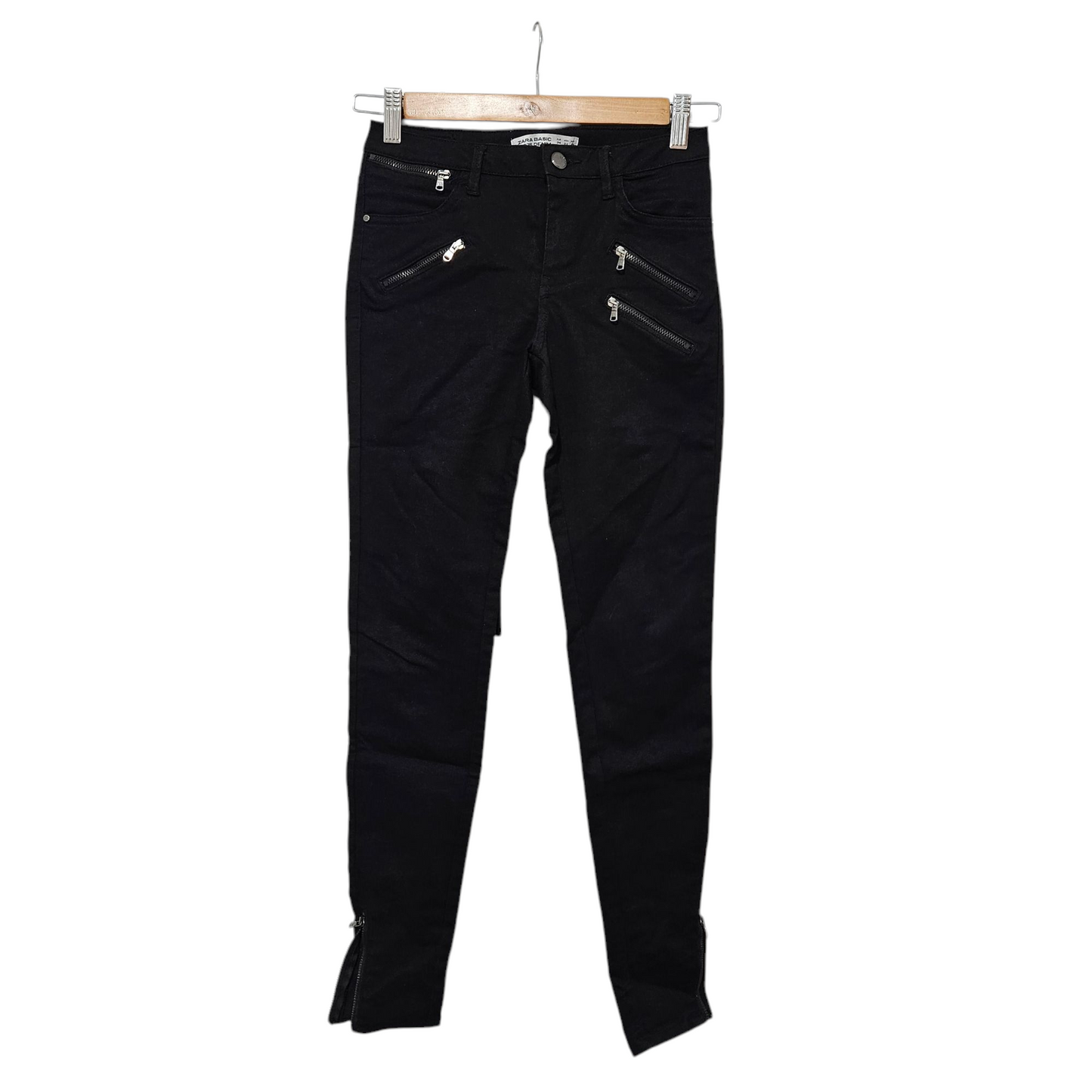 ZARA מכנסיים שחורים לאישה מידה 34