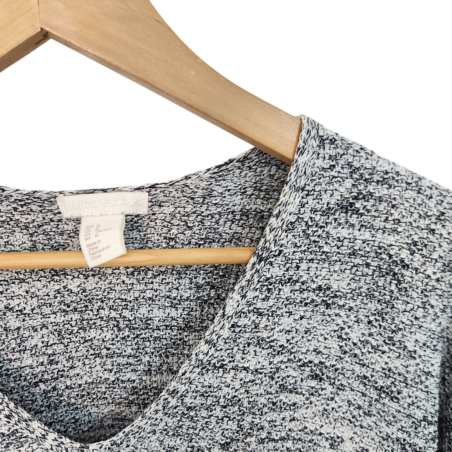 H&M חולצת סריג לאישה מידה M