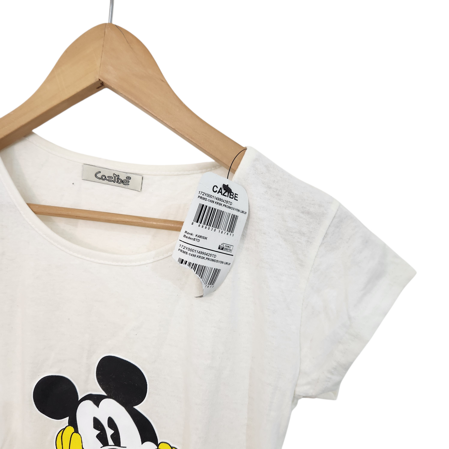 CAZIBE חולצה קצרה חדשה עם תווית לאישה מידה S/M