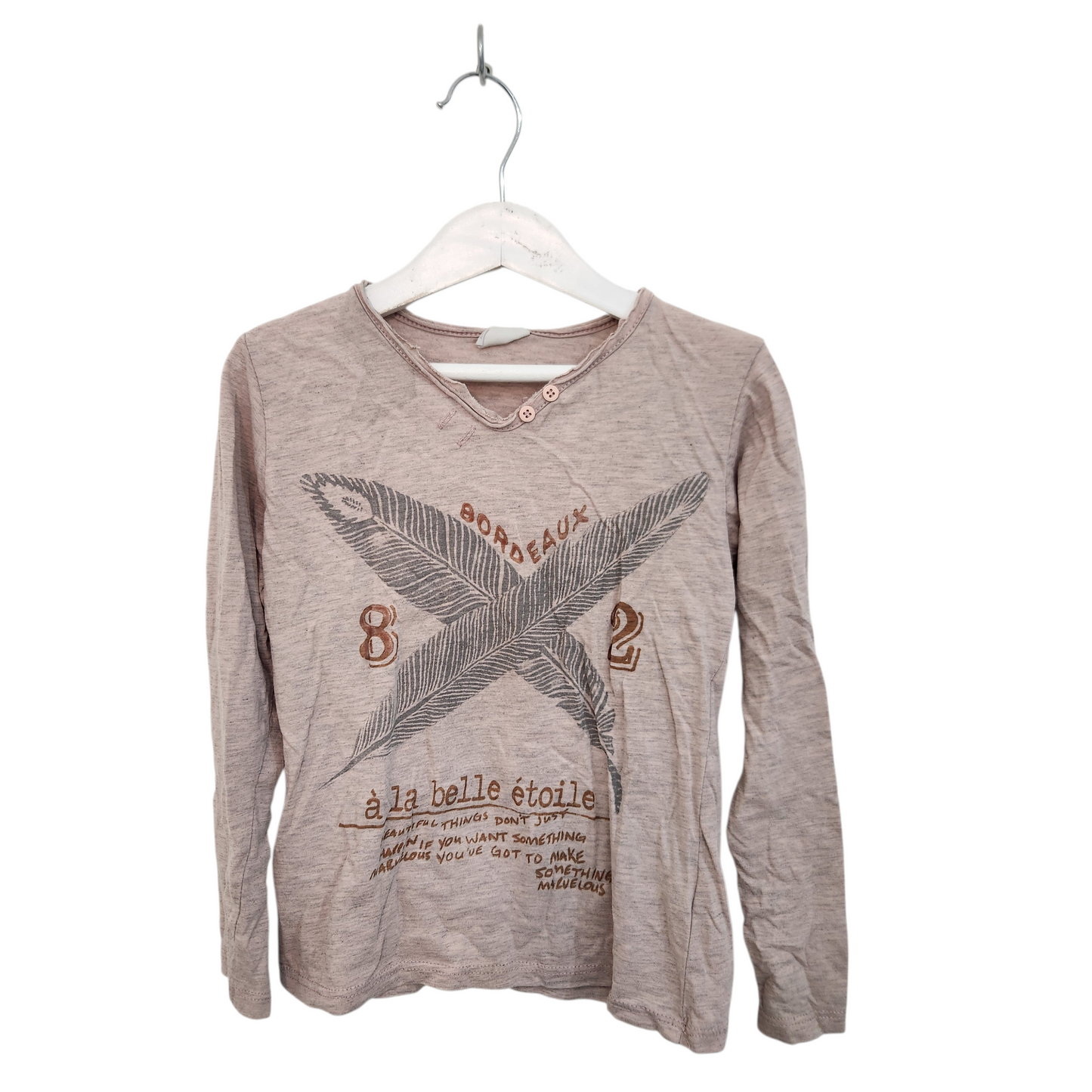 ZARA חולצה ארוכה דקה לילדות גיל 5-6