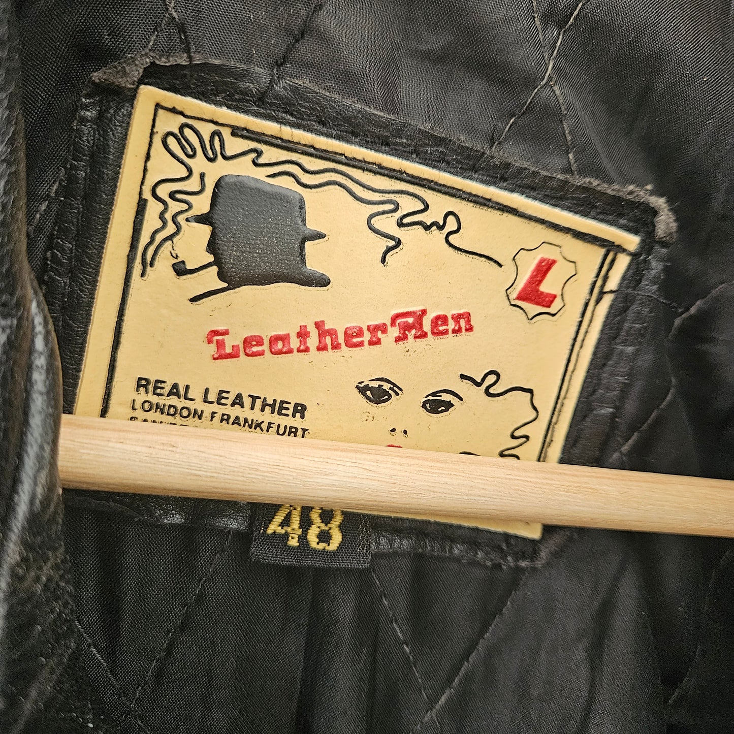 LEATHERMEN ג'קט עור וינטג' לאישה מידה L
