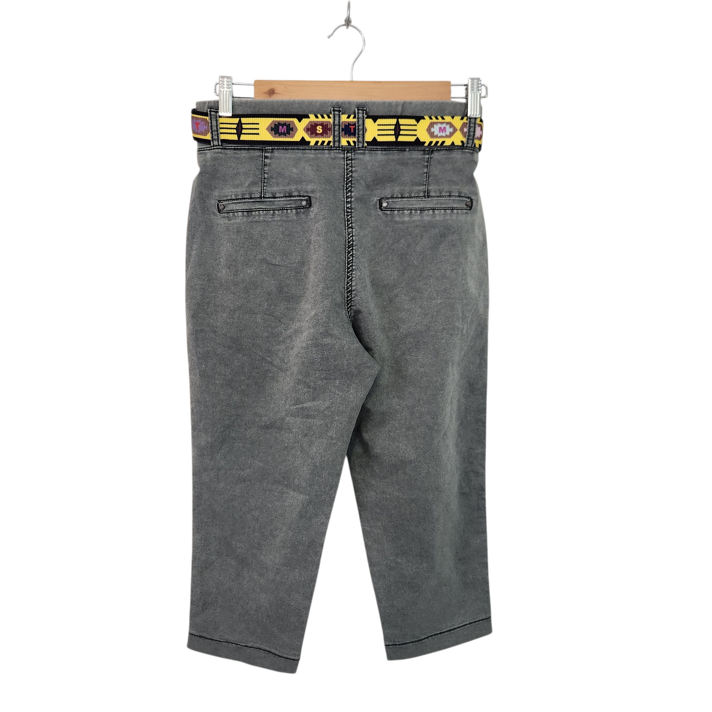 MOSENTO מכנסיים חדשים עם חגורה לאישה מידה S/M