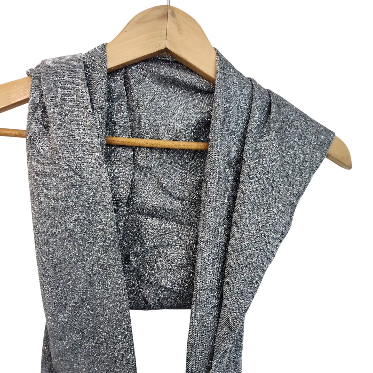 טופ מעוצב כסוף ONE SIZE