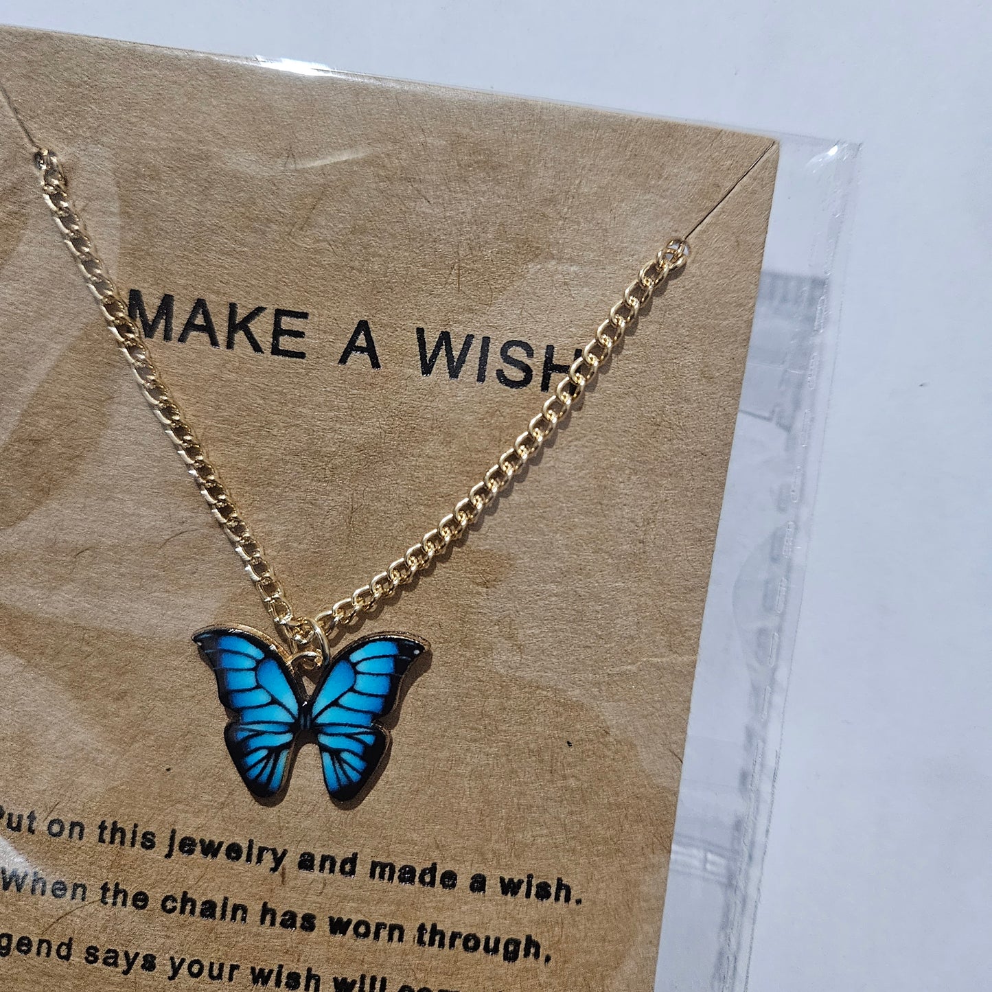 MAKE A WISH שרשרת פרפר חדשה