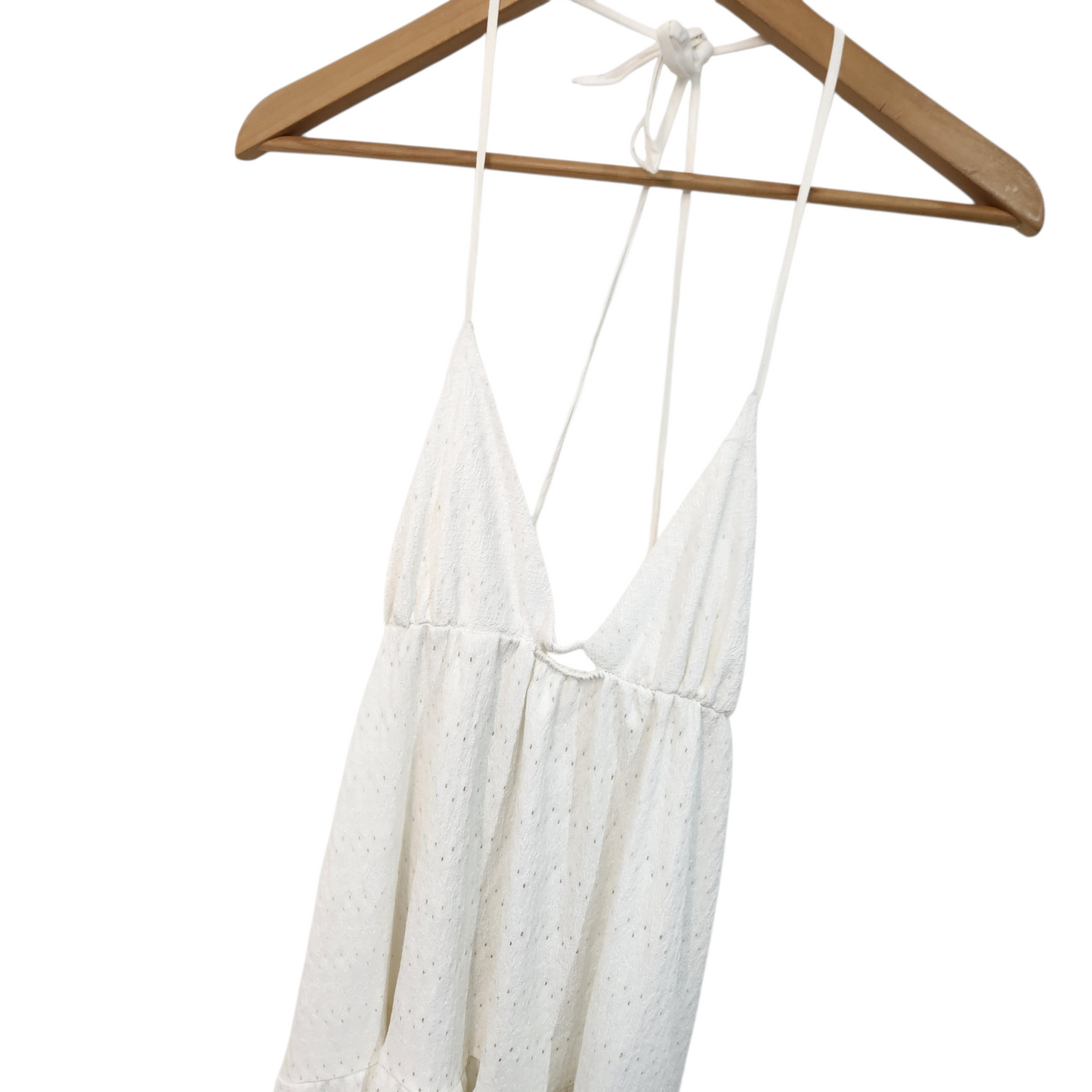 PULL&BEAR שמלה לבנה שמלה חגיגית לאישה מידה XL