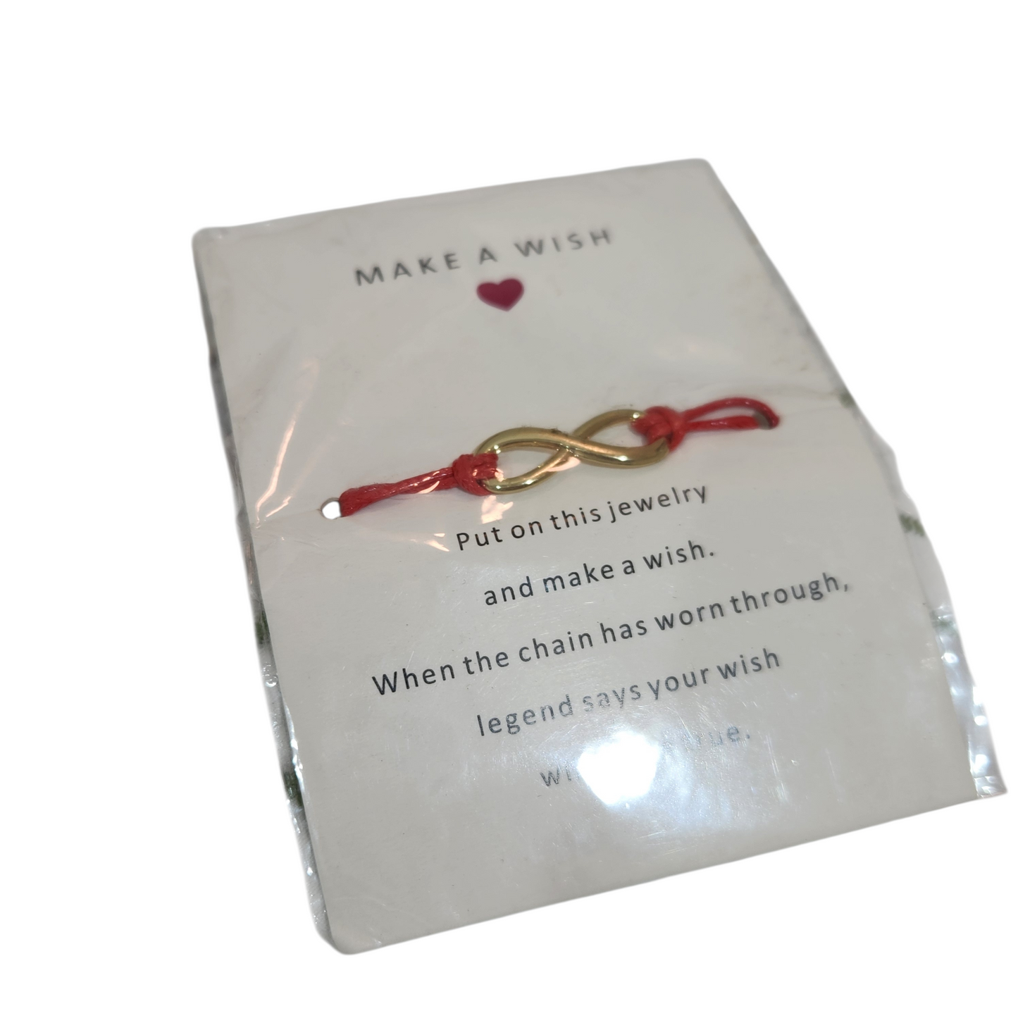 MAKE A WISH צמיד סמל אינסוף חדש