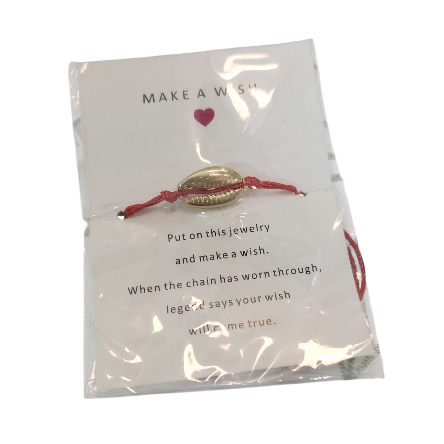 MAKE A WISH צמיד צדף חדש