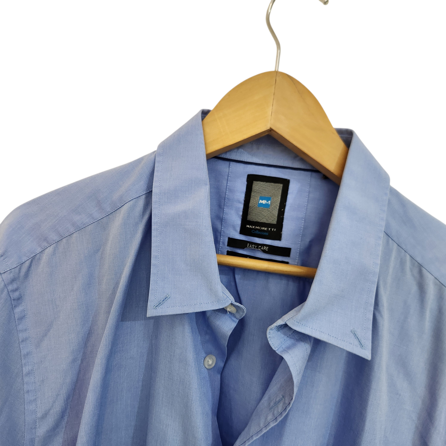 MAX MORETTI SLIM FIT חולצה ארוכה מכופתרת לגבר מידה XXL