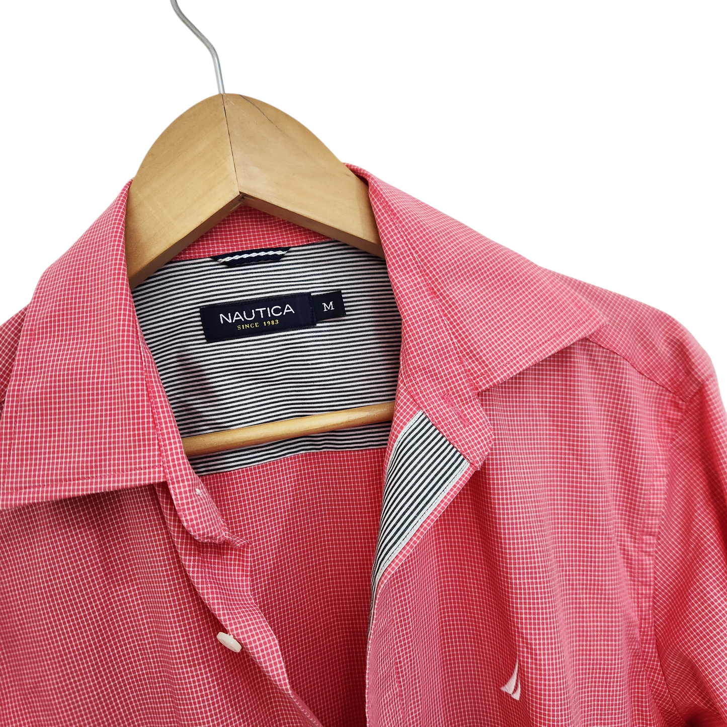 NAUTICA חולצה מכופתרת ארוכה לגבר מידה M