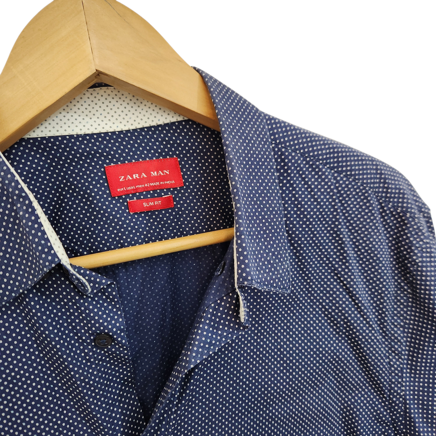 ZARA SLIM FIT חולצה מכופתרת לגבר מידה L