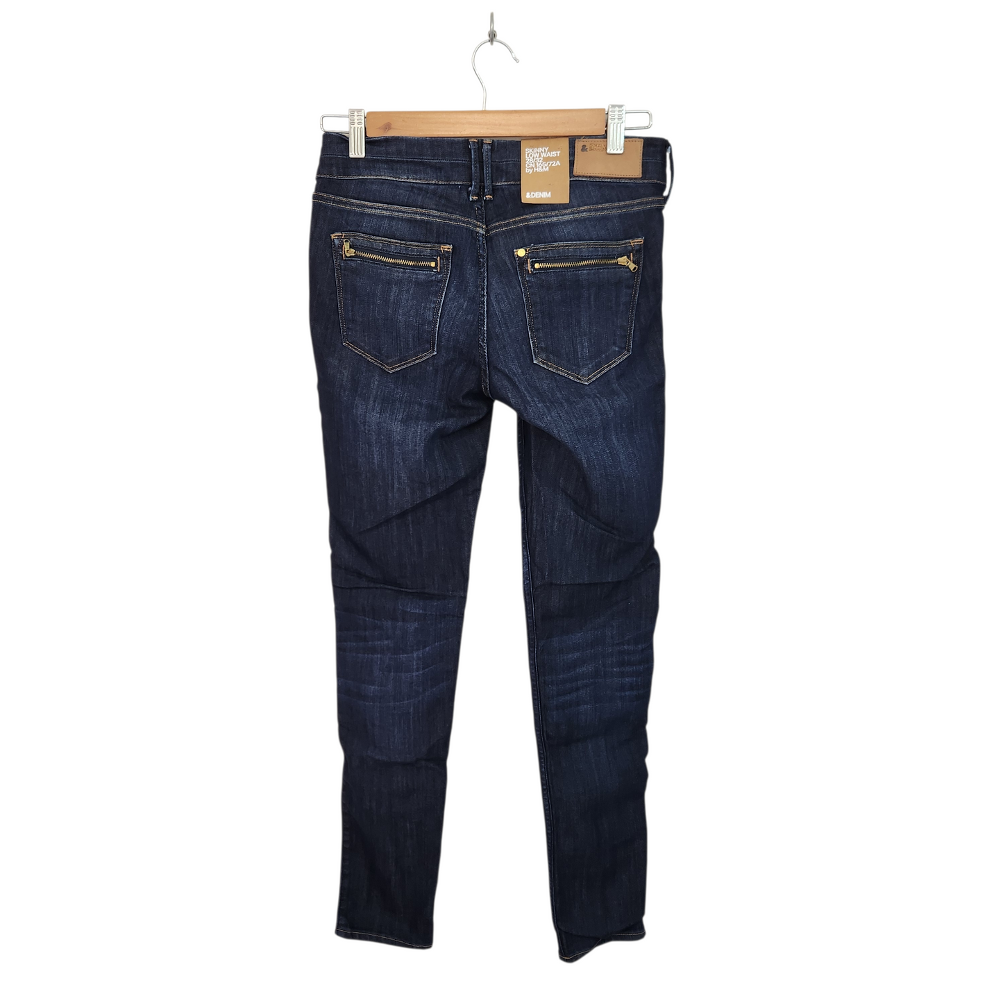 &DENIM ג'ינס סקיני גזרה נמוכה חדש עם תווית לאישה מידה 36