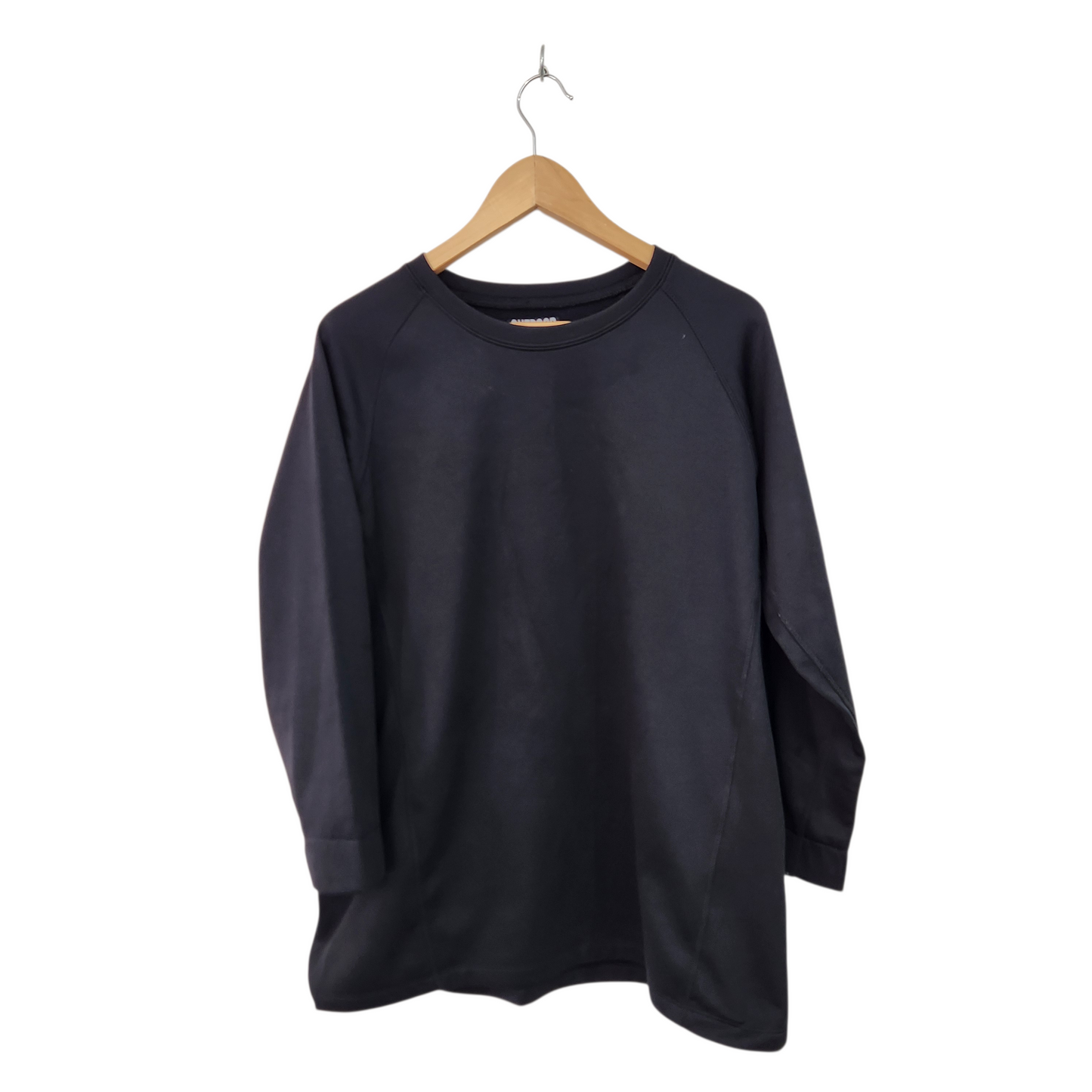 OUTDOOR | חולצת פוטר צבע שחור | לגבר מידה XXL