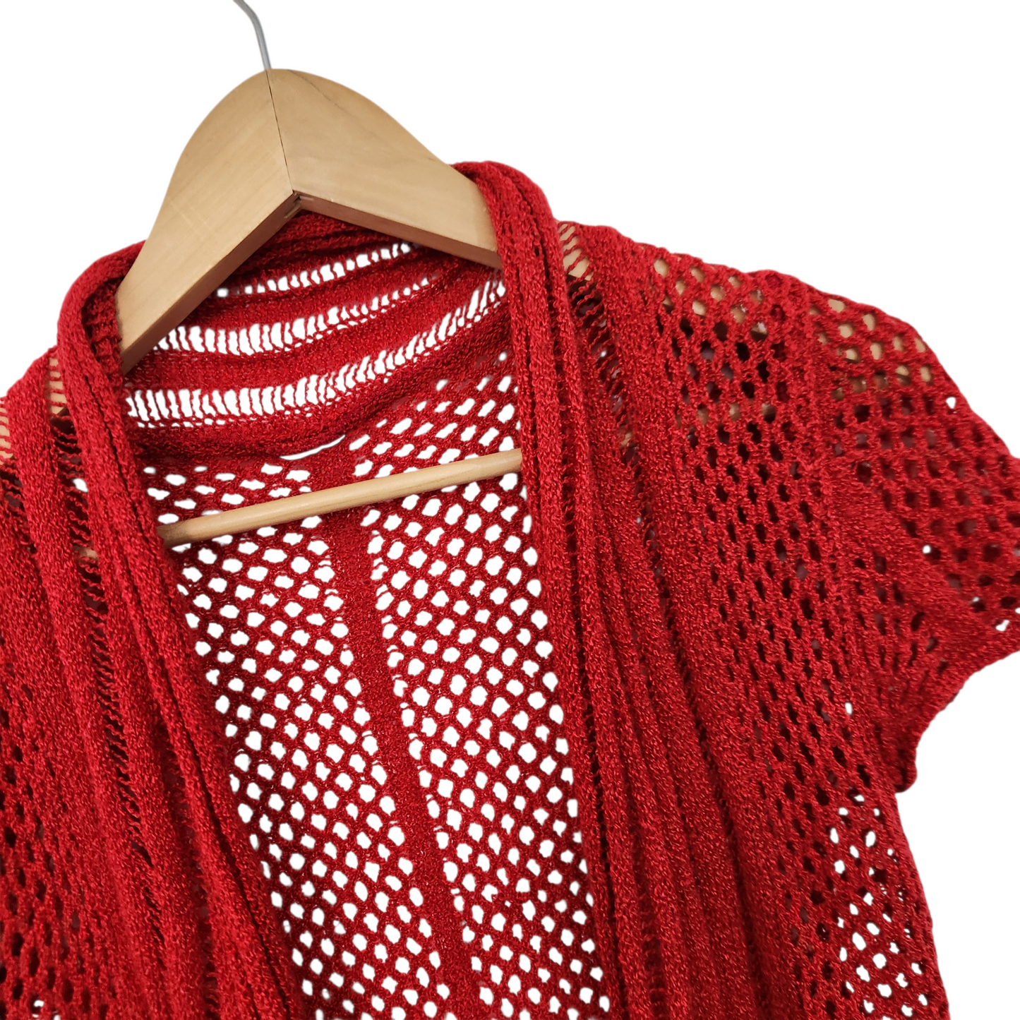 וסט סרוג קרושה וינטג' אדום | לאישה מידה S/M