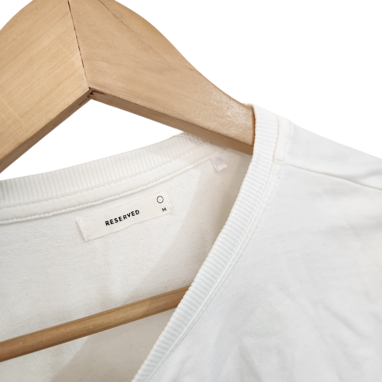 RESERVED חולצת קרופ לבנה – מידה M