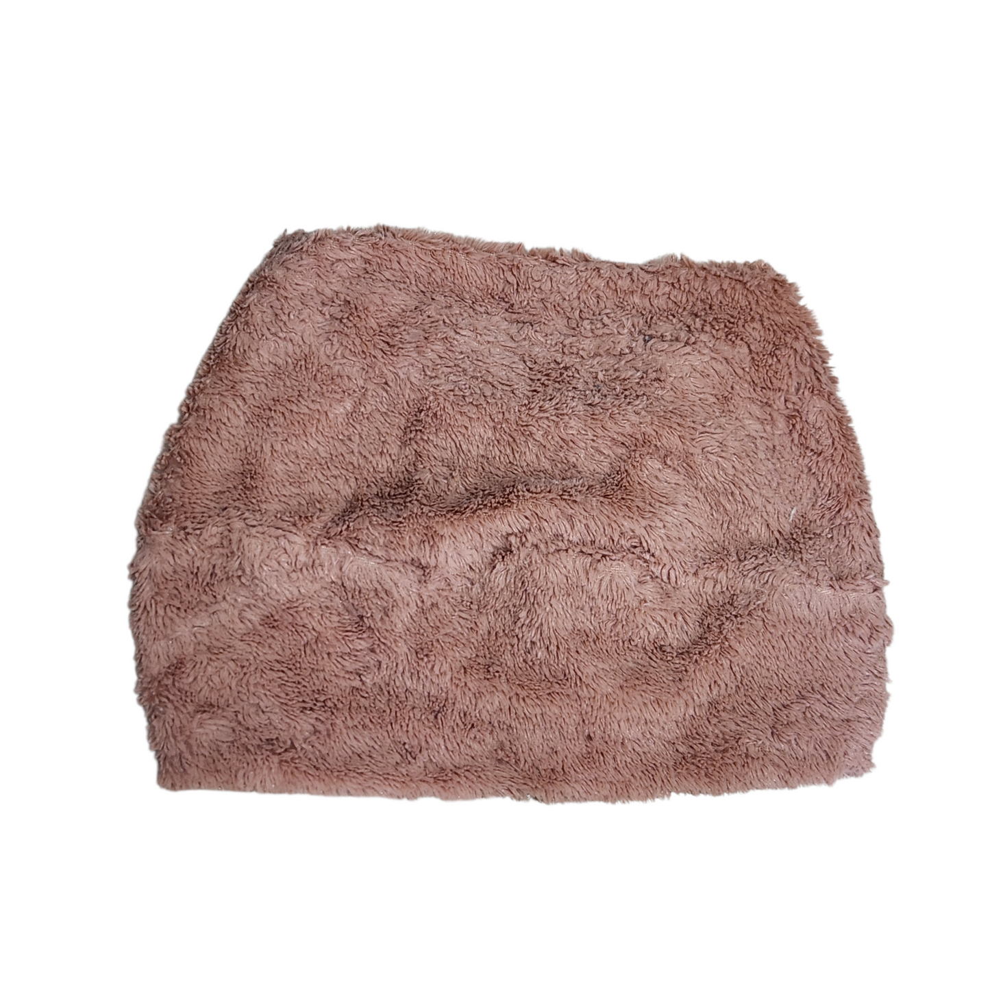 צעיף לולאה פרוותי צבע ורוד עתיק