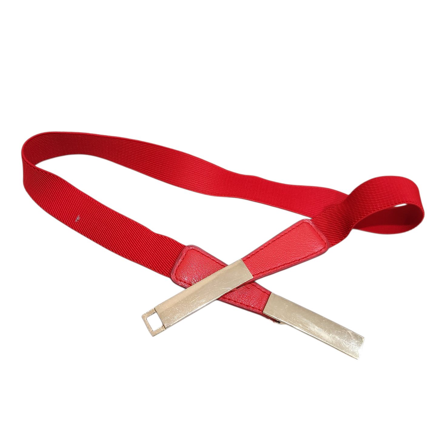 חגורת וינטג' אדומה דקה