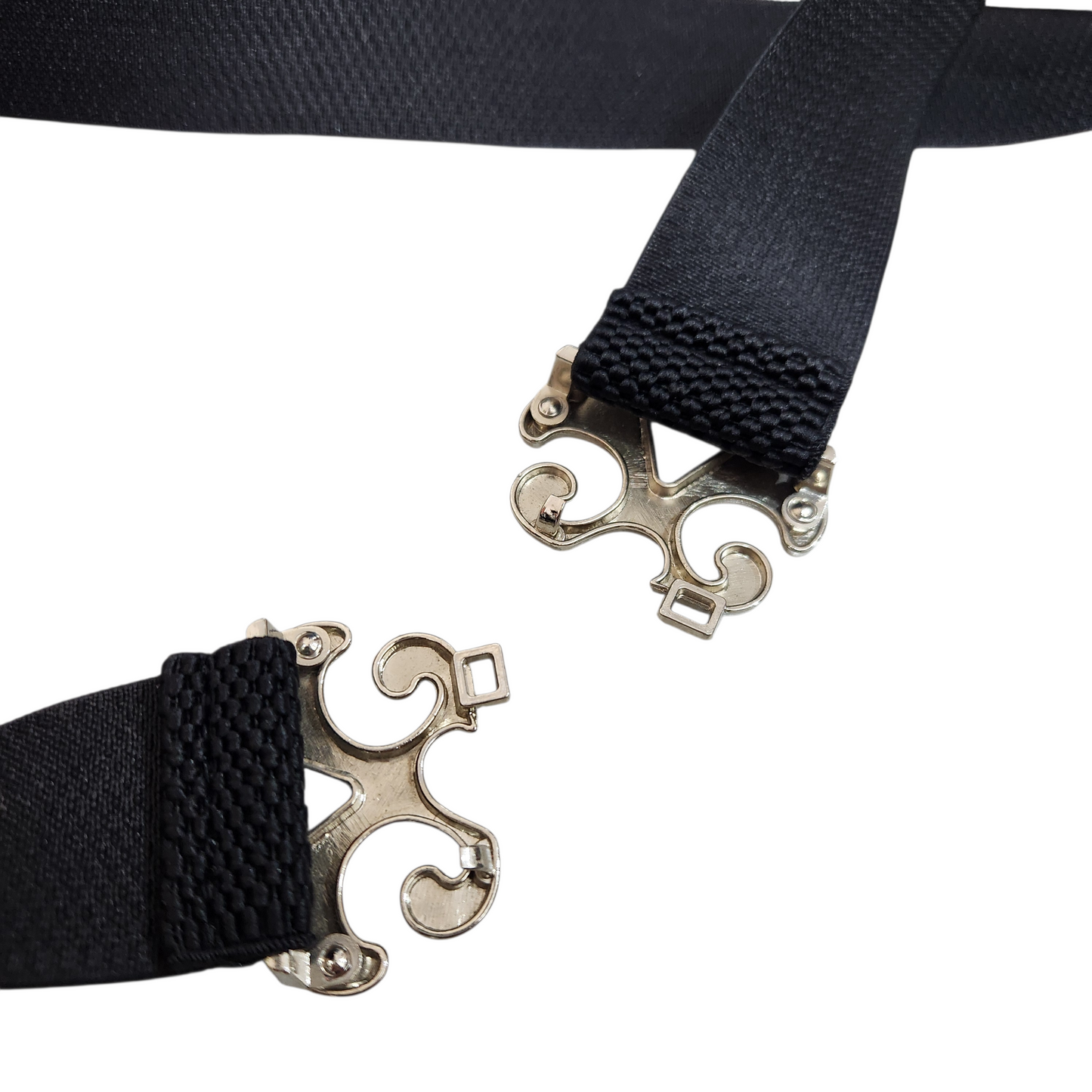 חגורת וינטג' רצועה שחורה נמתחת