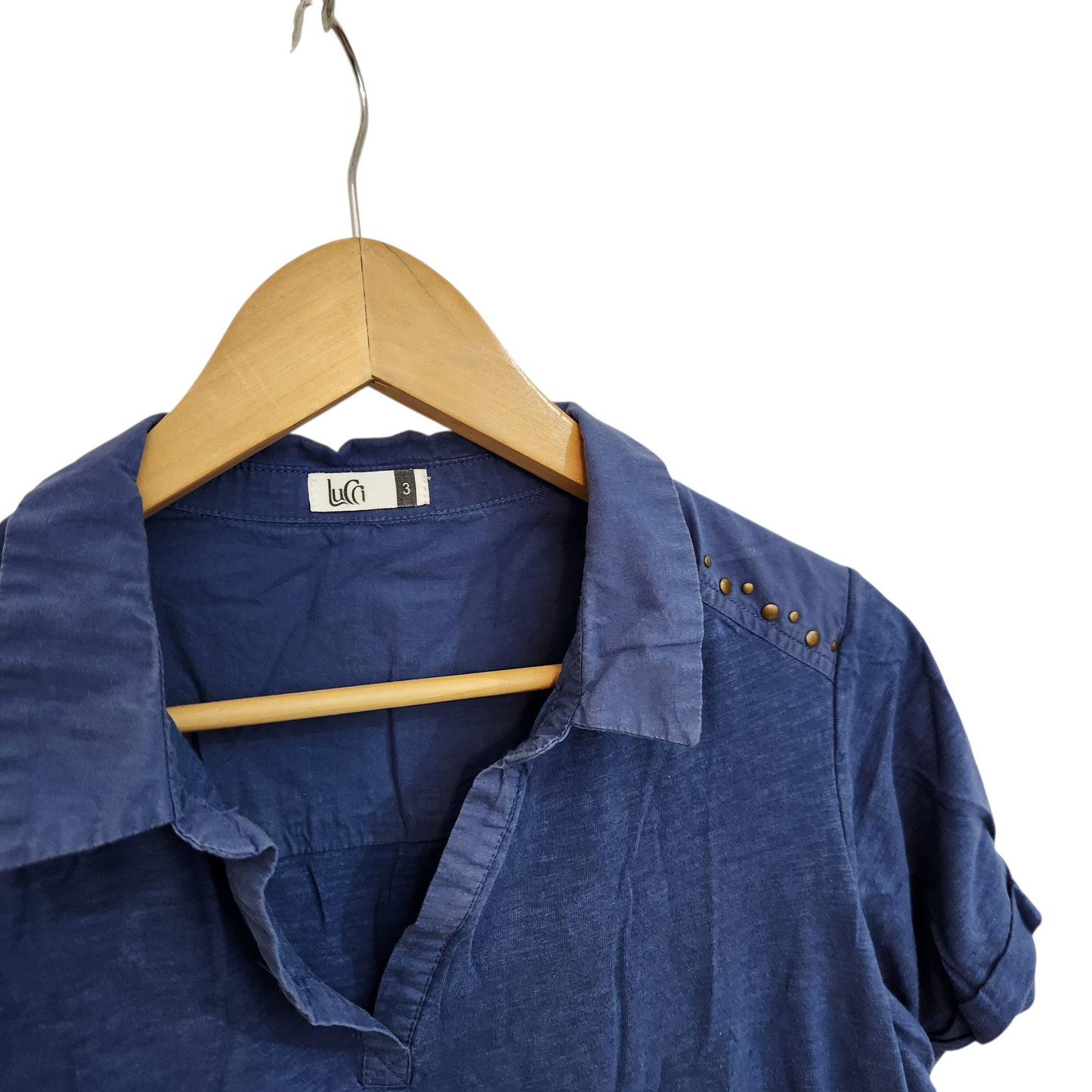 LUCCI חולצה קצרה לאישה מידה L