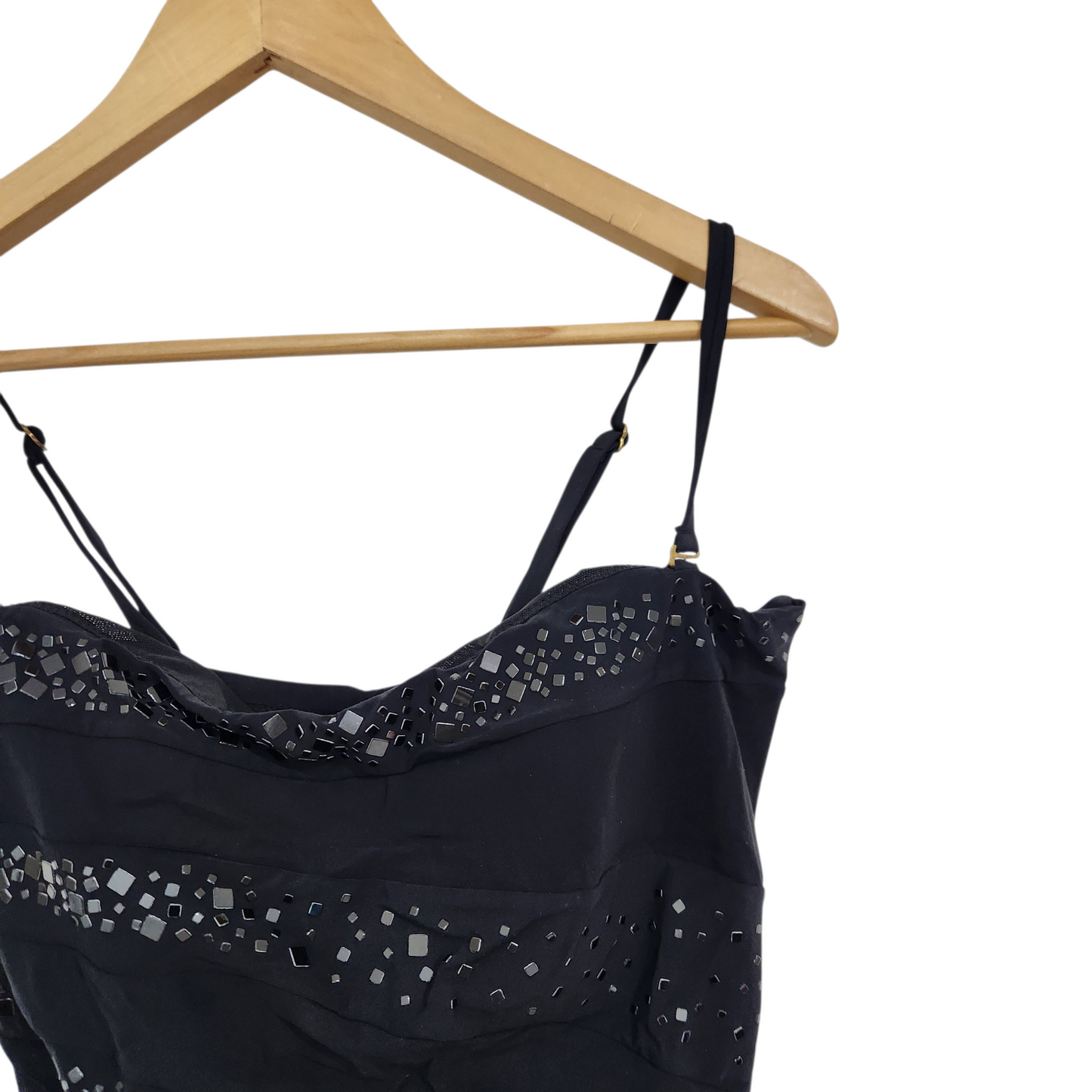 חולצת בגד ים צבע שחור | לאישה מידה XL