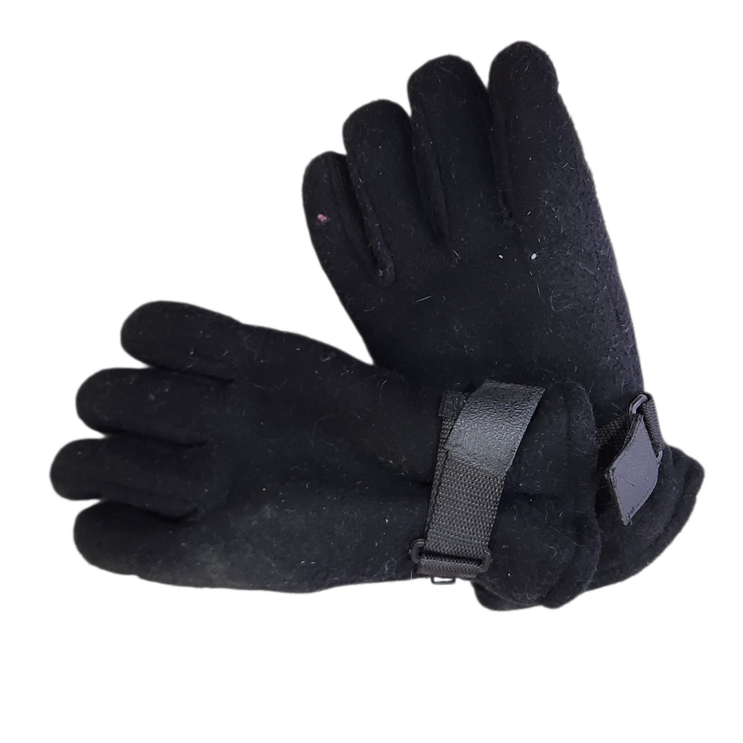 כפפות פליז חורפיות צבע שחור לגבר מידה L