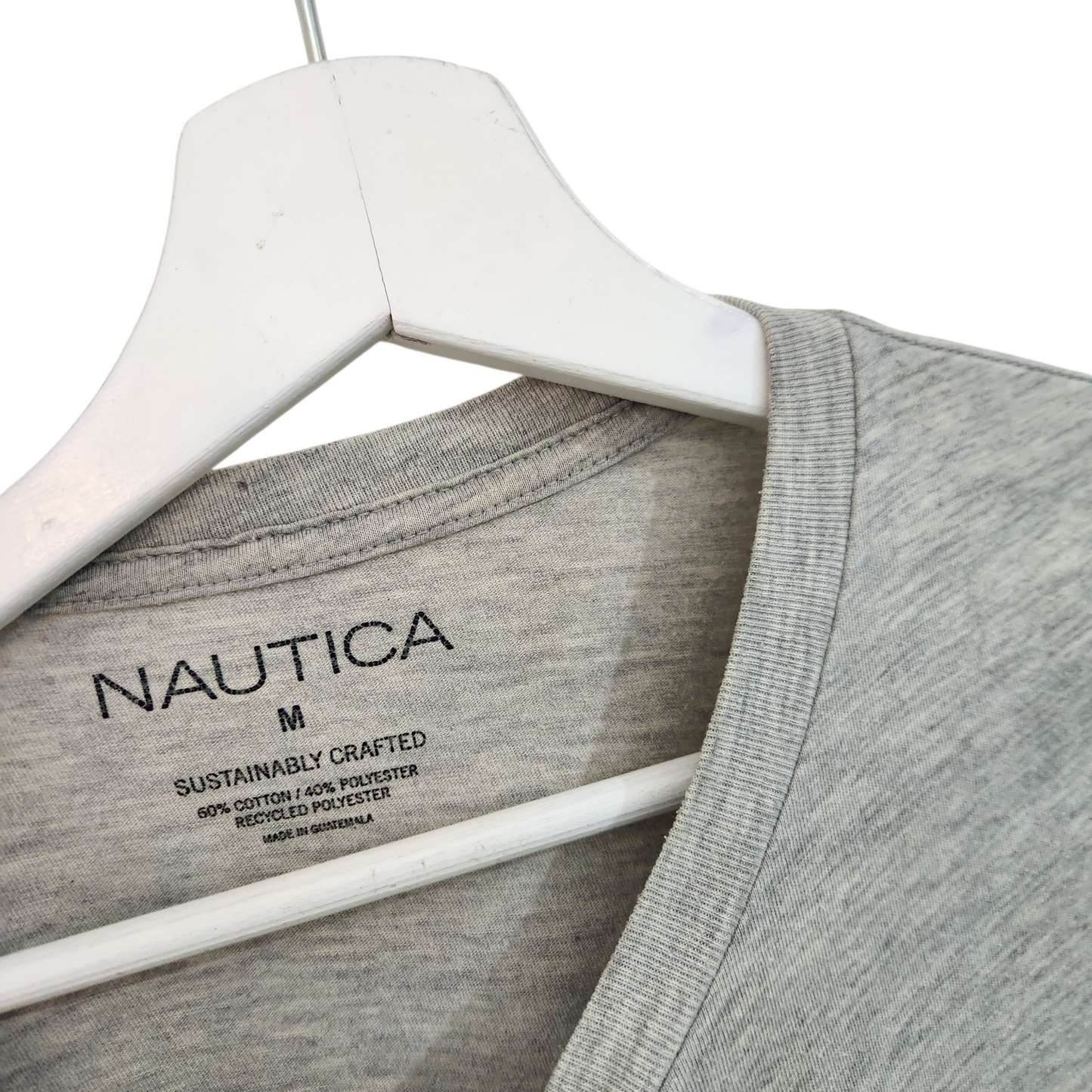 NAUTICA | חולצה קצרה צבע אפור | לגבר מידה M