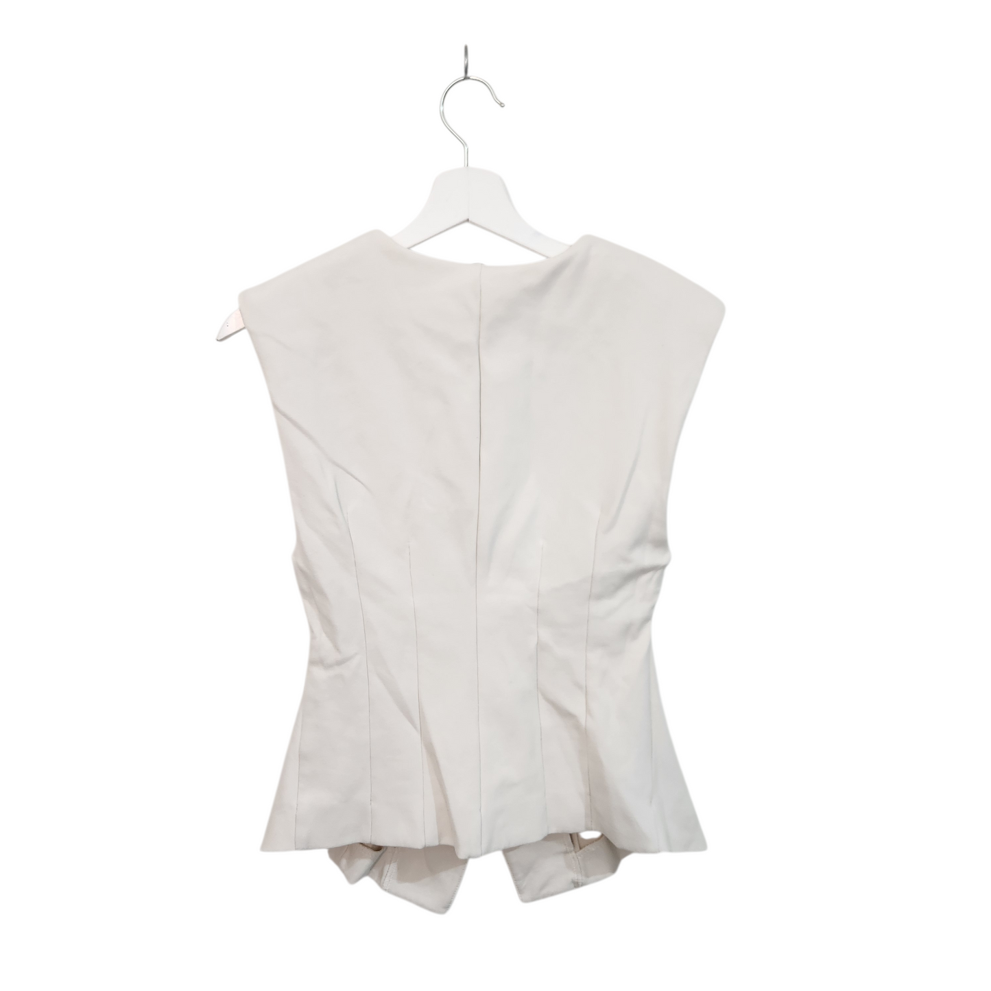 ZARA | ווסט מחויט בצבע שמנת עם כפתורים | לאישה מידה M