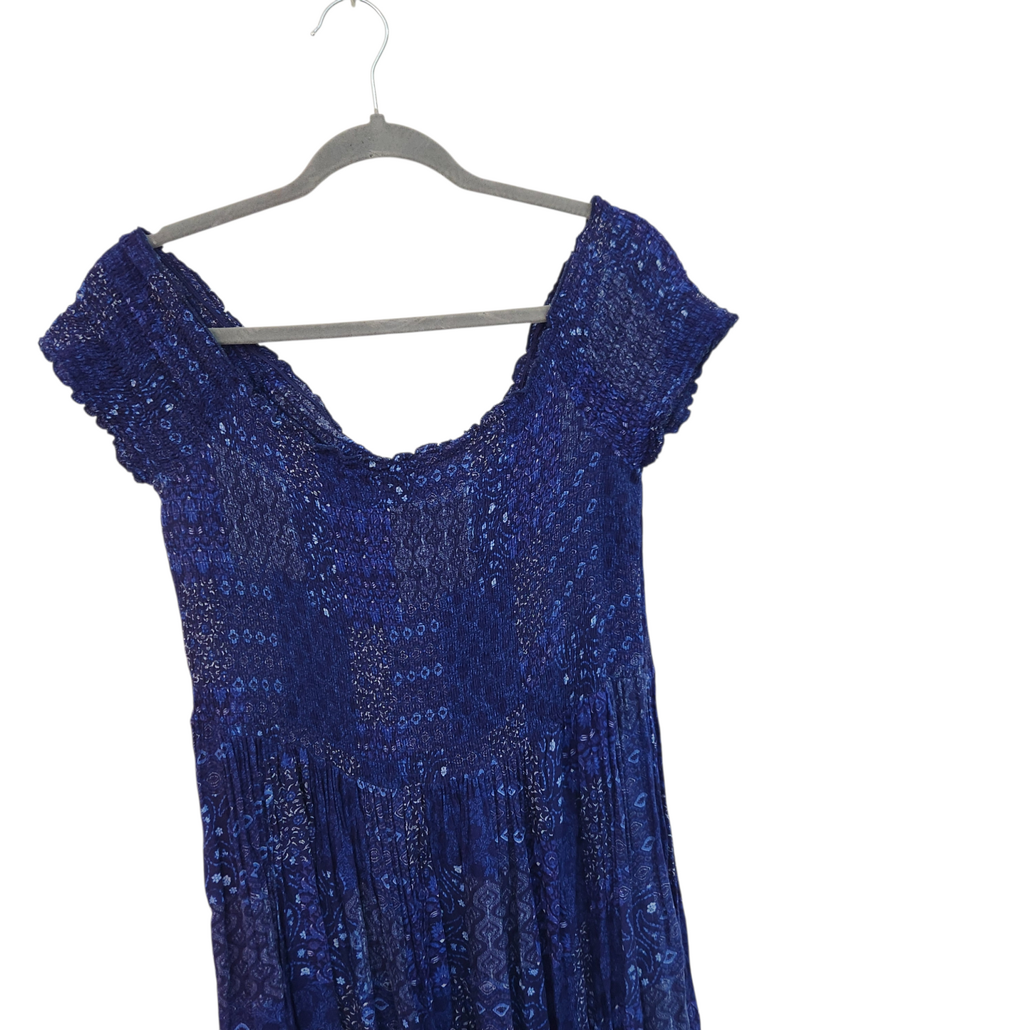 TAMNOON | שמלת מקסי אתנית כחולה | לאישה מידה XL