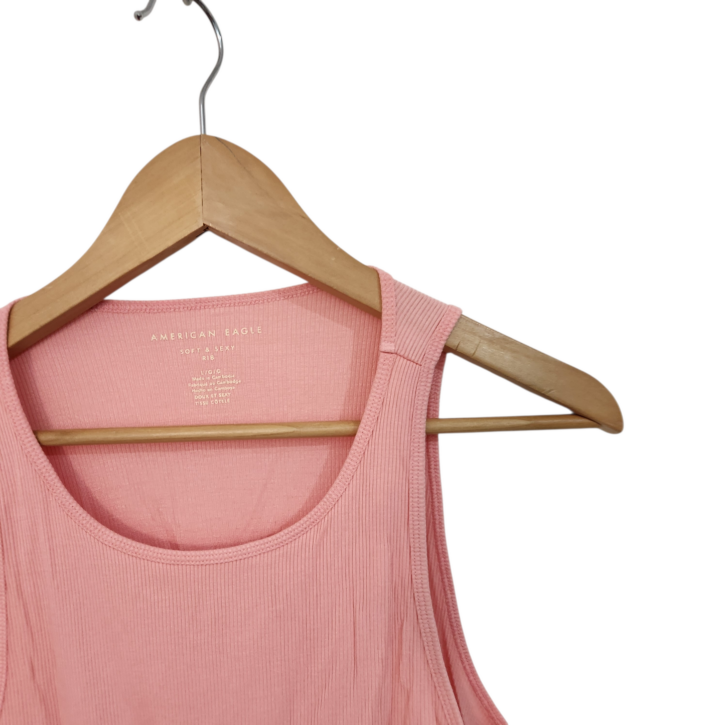 AMERICAN EAGLE | גופיה צבע ורוד | לאישה מידה L