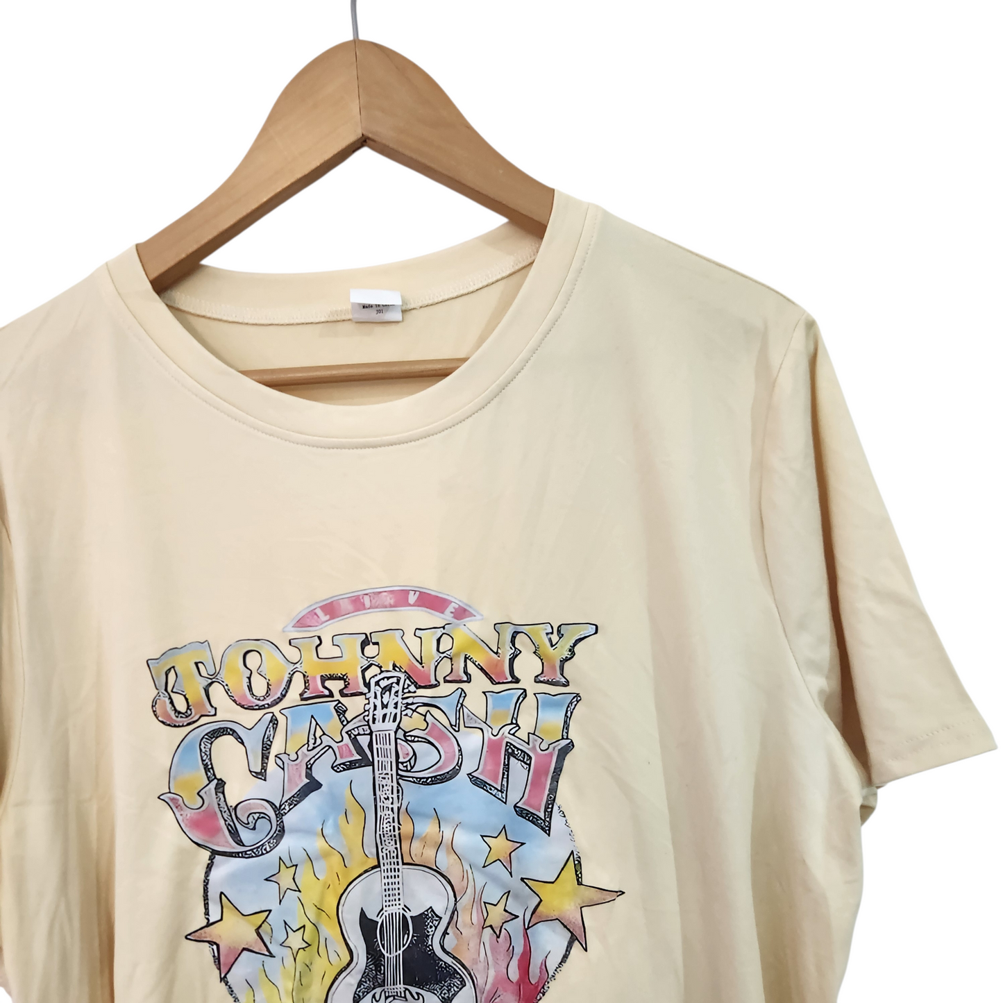 חולצה קצרה צהובה | לאישה מידה XXL