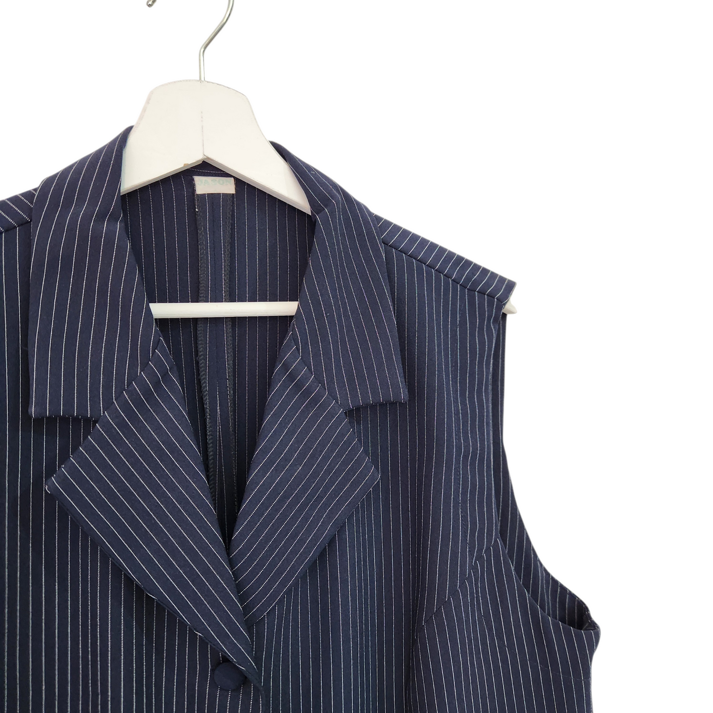 JASON | ווסט וינטג' פסים כחול | לאישה מידה XL/XXL