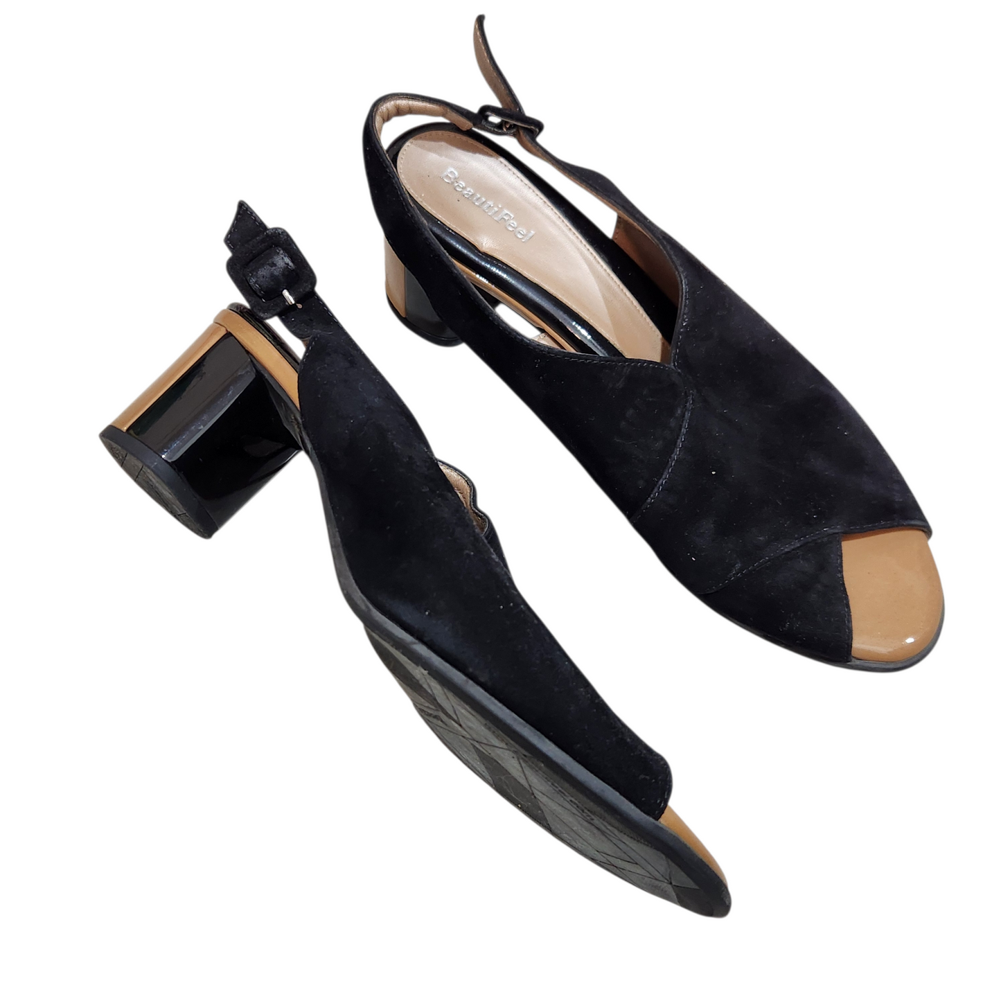 MUSELLA VERO CUOIO | נעלי עקב צבע שחור מבריק | לאישה מידה 40