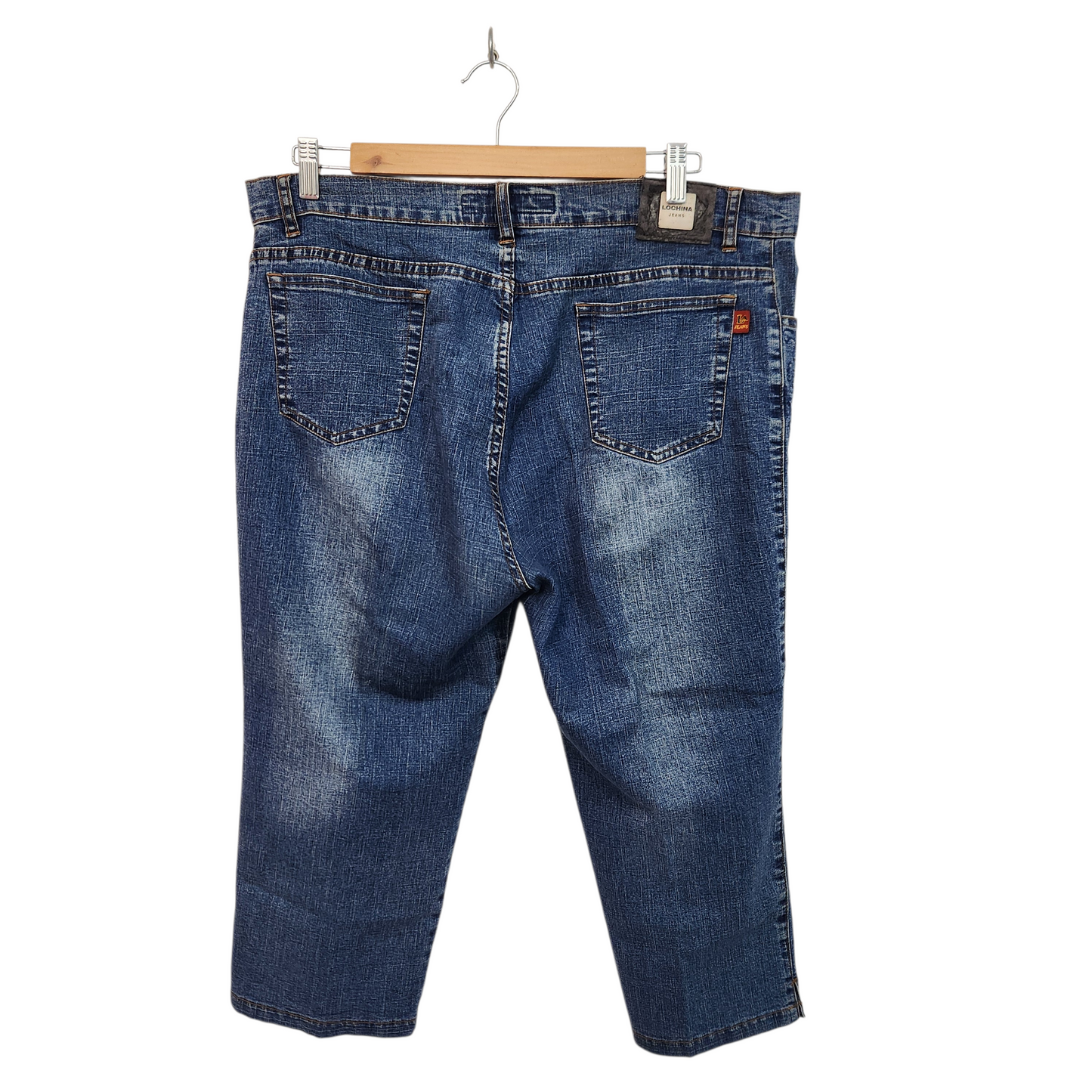 LOCHINA JEANS | ג'ינס וינטג' 7/8 | לאישה מידה 48 | 38 אינץ'