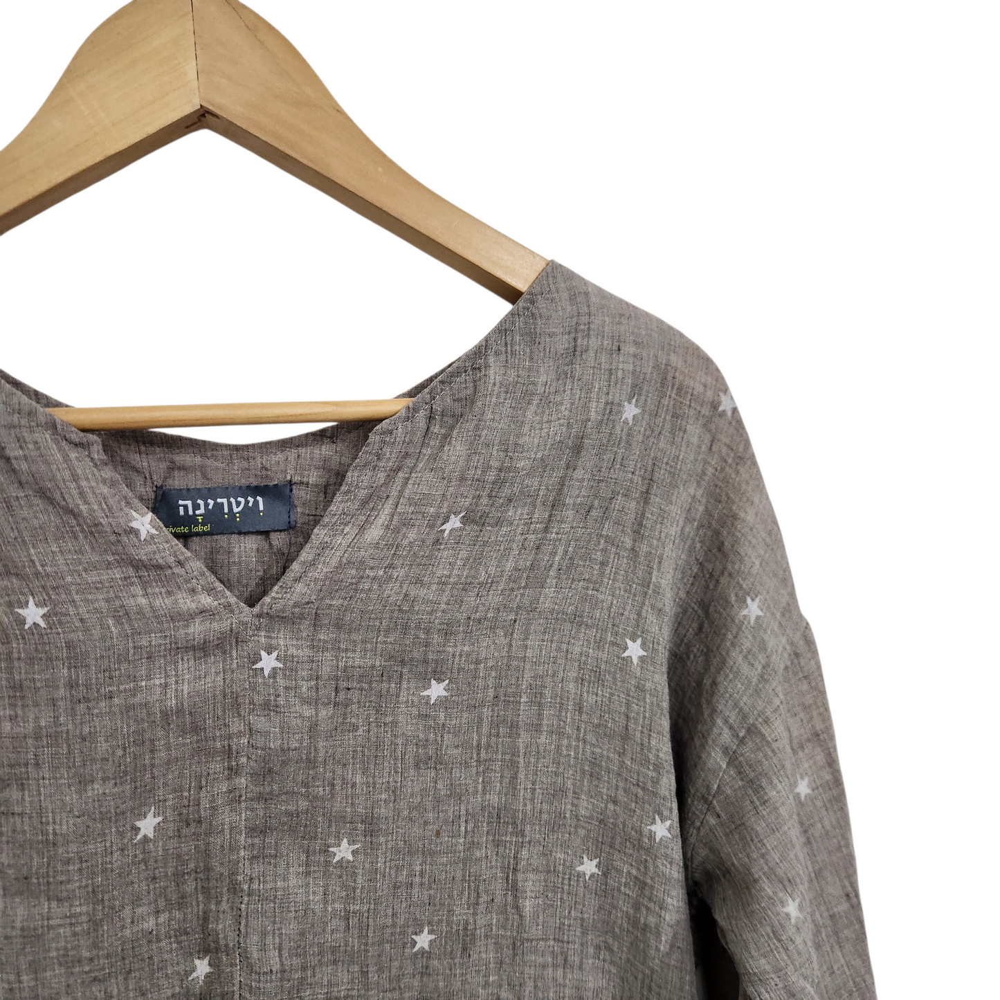 ויטרינה | חולצה ארוכה דקה לאישה | מידה M