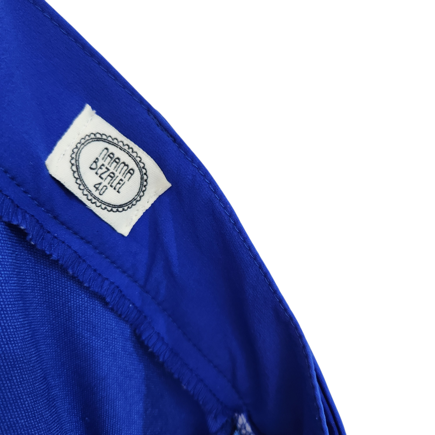 NAAMA BEZALEL | חצאית צבע כחול | לאישה מידה 40 L | כתם פיצי