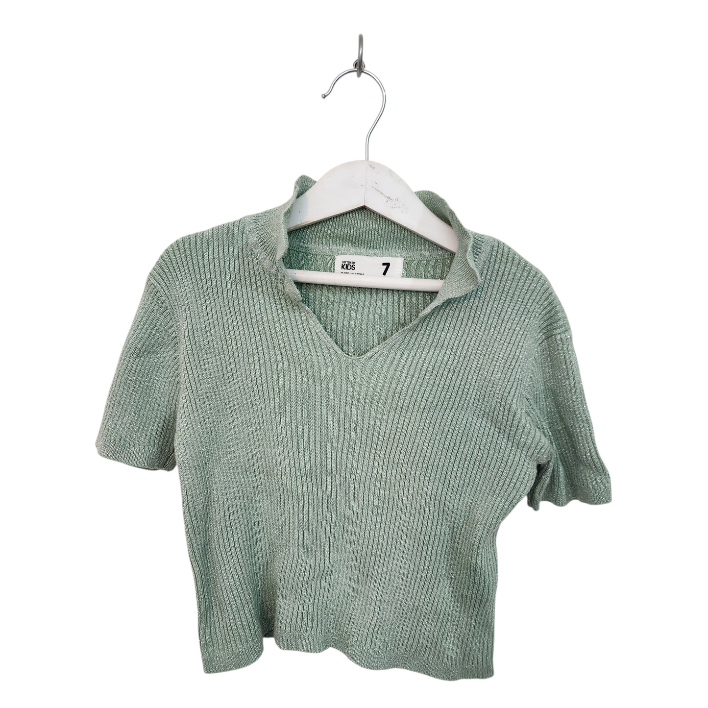 COTTON ON KIDS | חולצת נצנצים קצרה | לילדות גיל 7