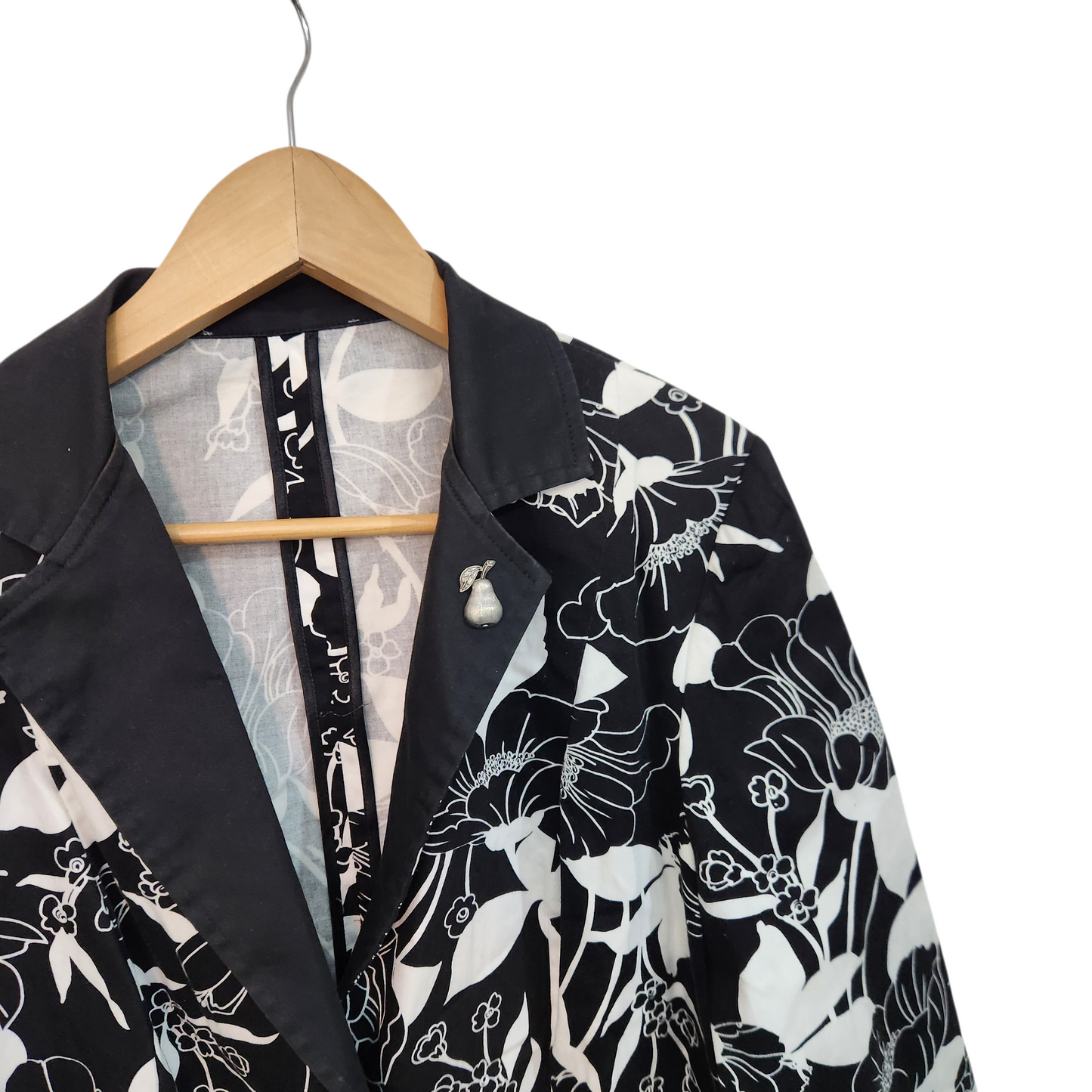 ג'קט וינטג' דק עם כריות כתפיים | לאישה מידה XL