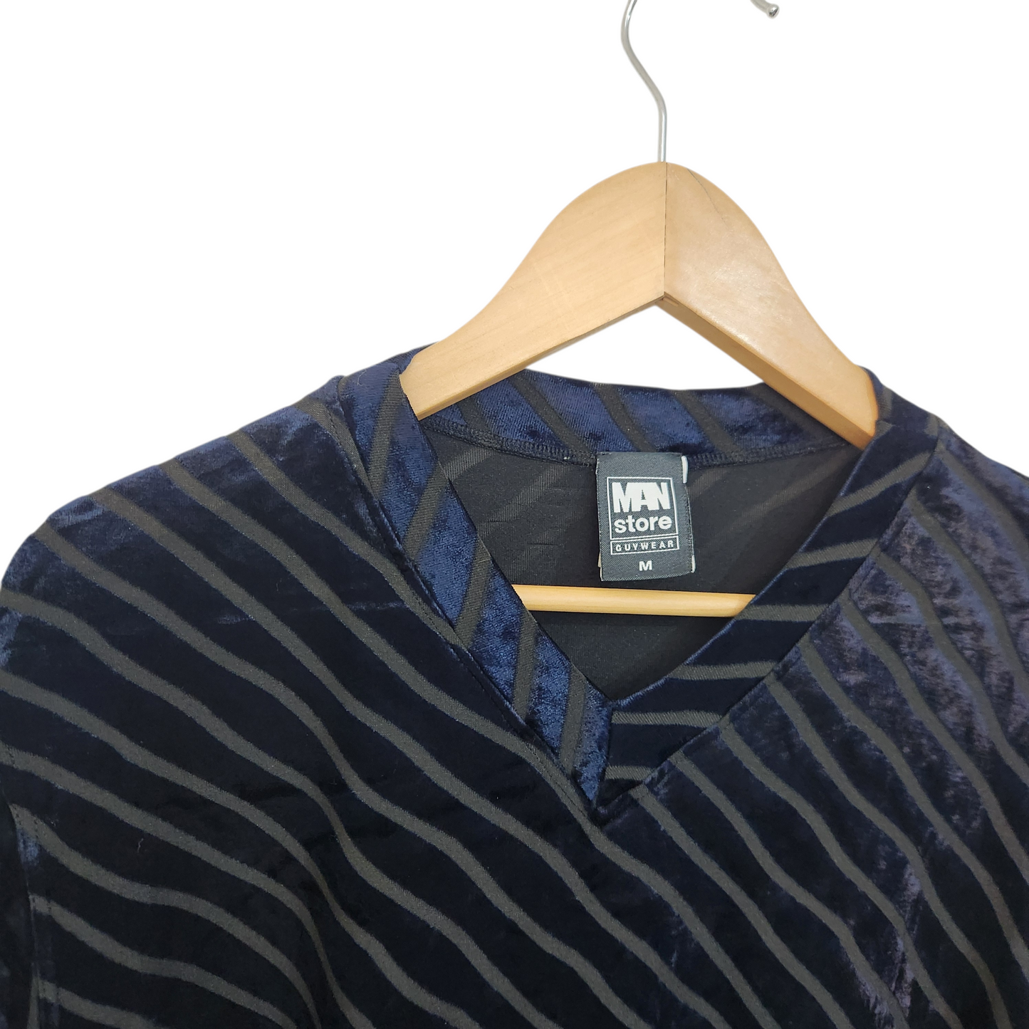 MANSTORE | חולצת וינטג' קטיפתית מעוצבת | לאישה מידה M