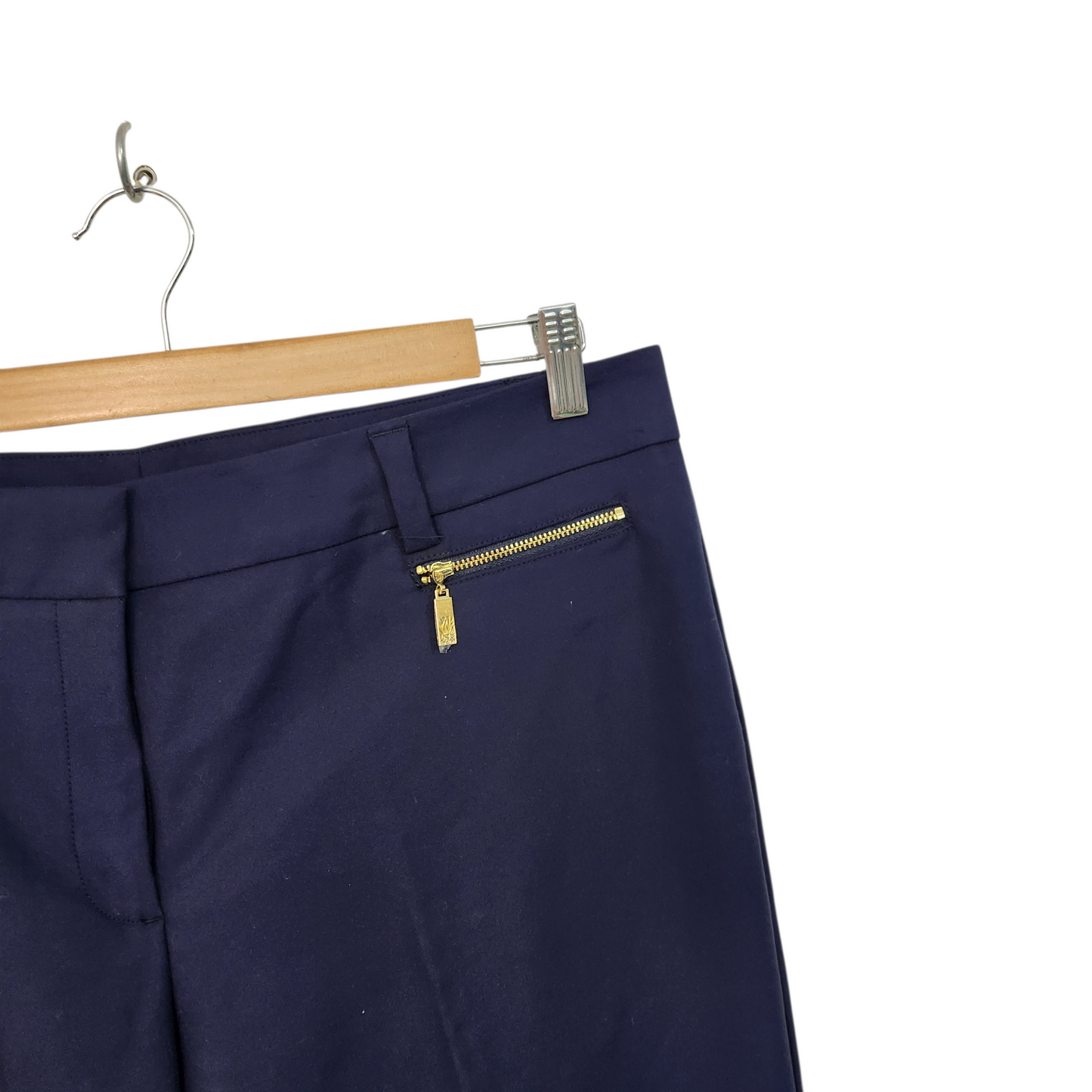 ANN KLEIN | מכנסיים ארוכים דקים צבע כחול | לאישה מידה 48