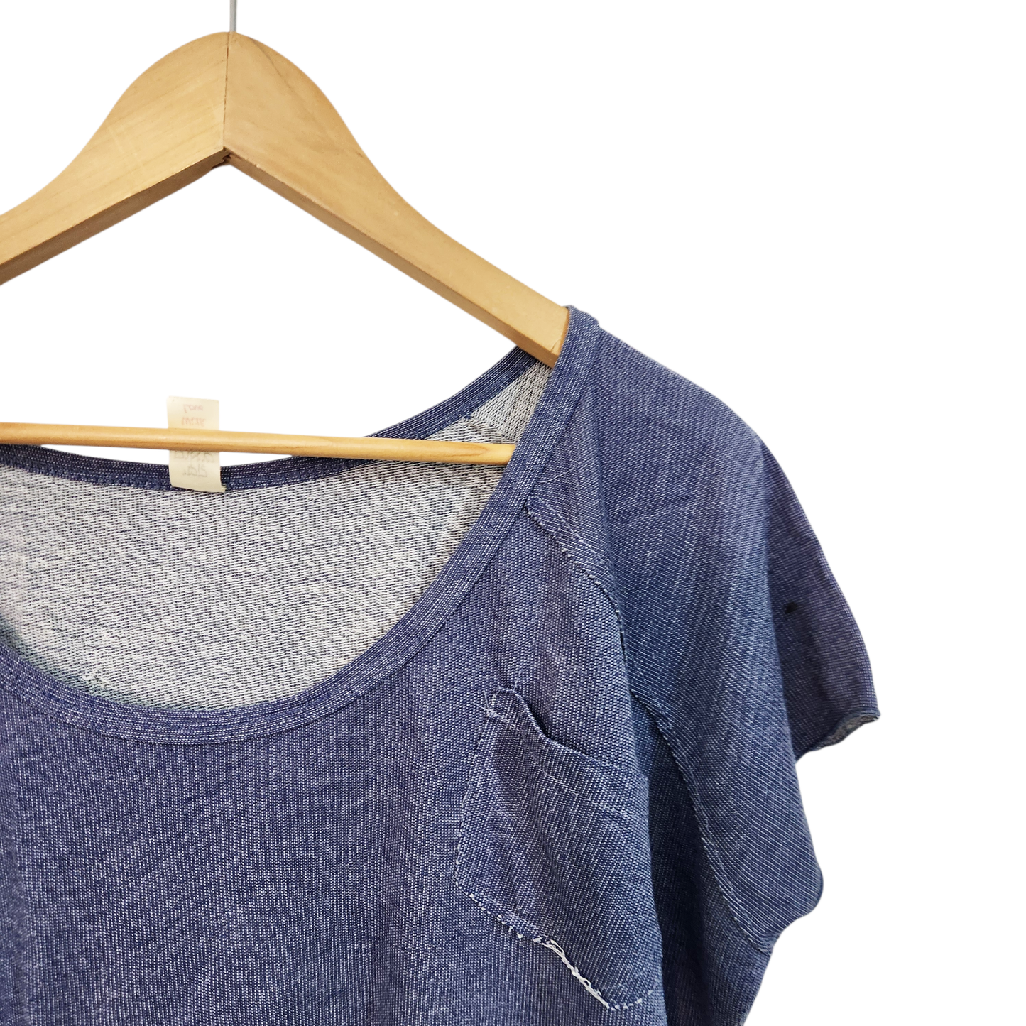 קטי שאנס | חולצה קצרה צבע כחול | לאישה מידה XL