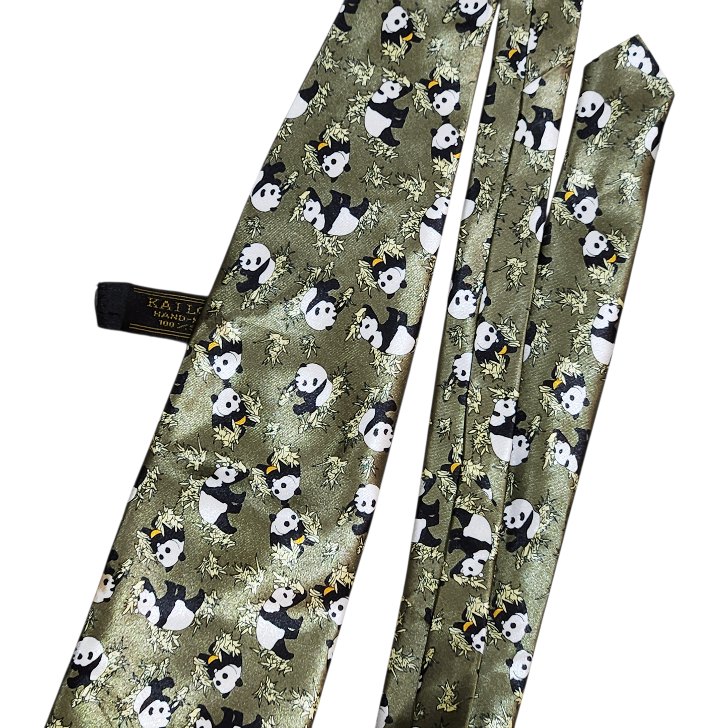 KAI LONG | עניבת משי דובי פנדה