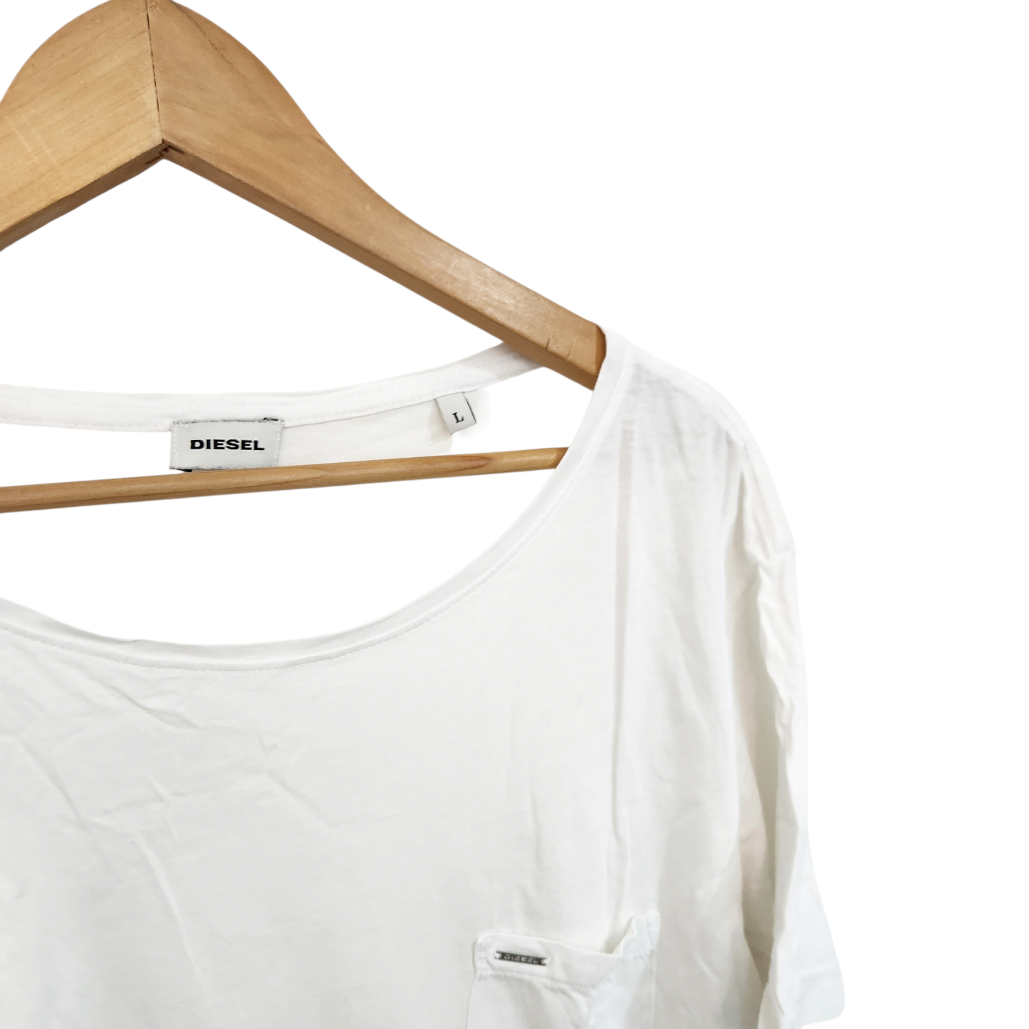 DIESEL | חולצה קצרה צבע לבן | לגבר מידה L