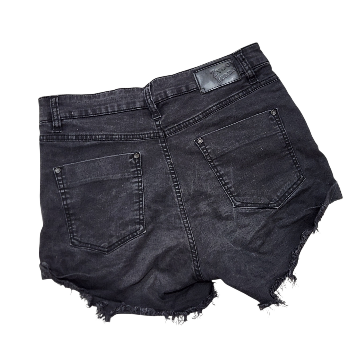 ZVOOV | ג'ינס קצר צבע שחור | לאישה מידה M | 28 אינץ'