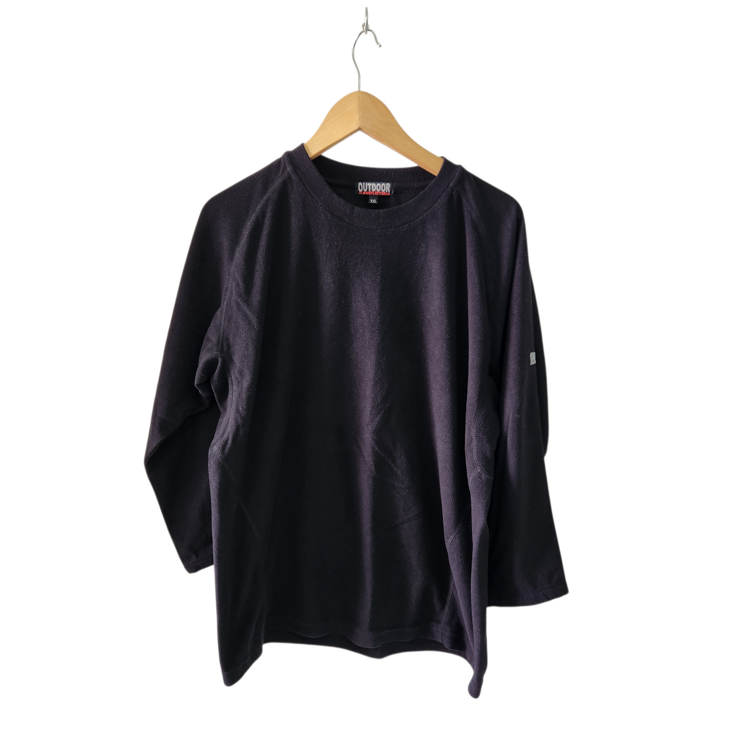 OUTDOOR | חולצת פליז ארוכה צבע שחור | לאישה מידה XXL