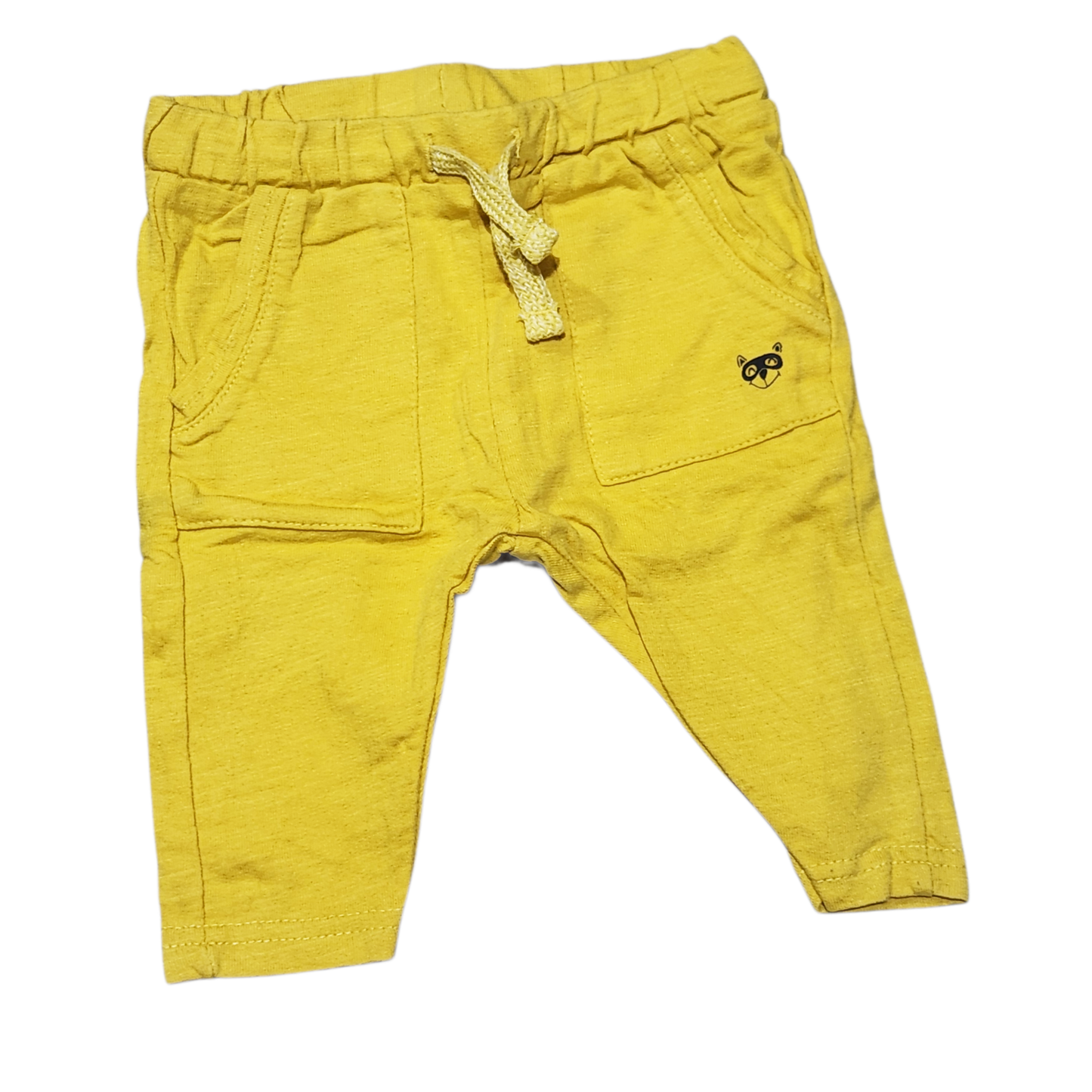 ZARA | מכנסיים ארוכים דקים צבע צהוב | לתינוקות גיל 3-6 חודשים