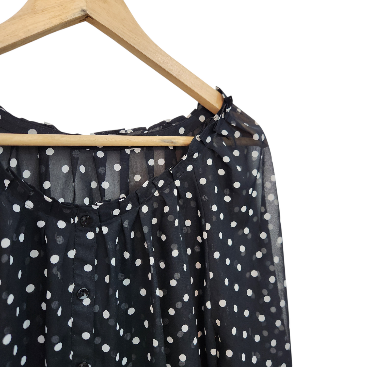 חולצת וינטג' שקופה קצרה | לאישה מידה XL