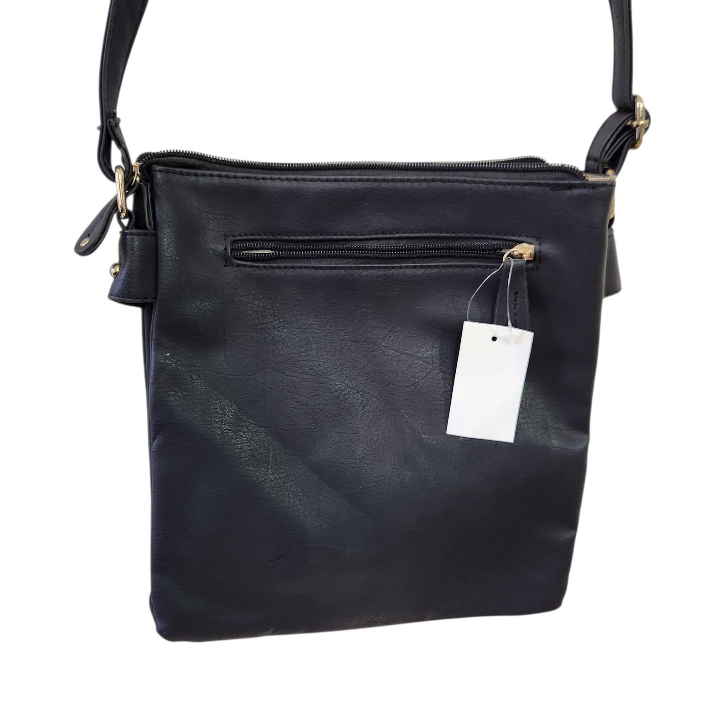 תיק צד צבע שחור דמוי עור