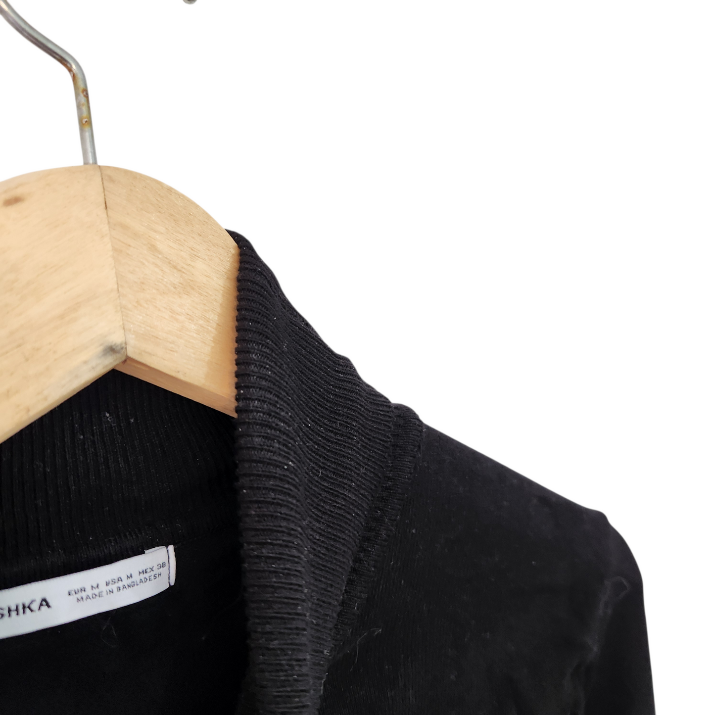 BERSHKA | חולצת סריג שרוול ארוך | לאישה מידה M