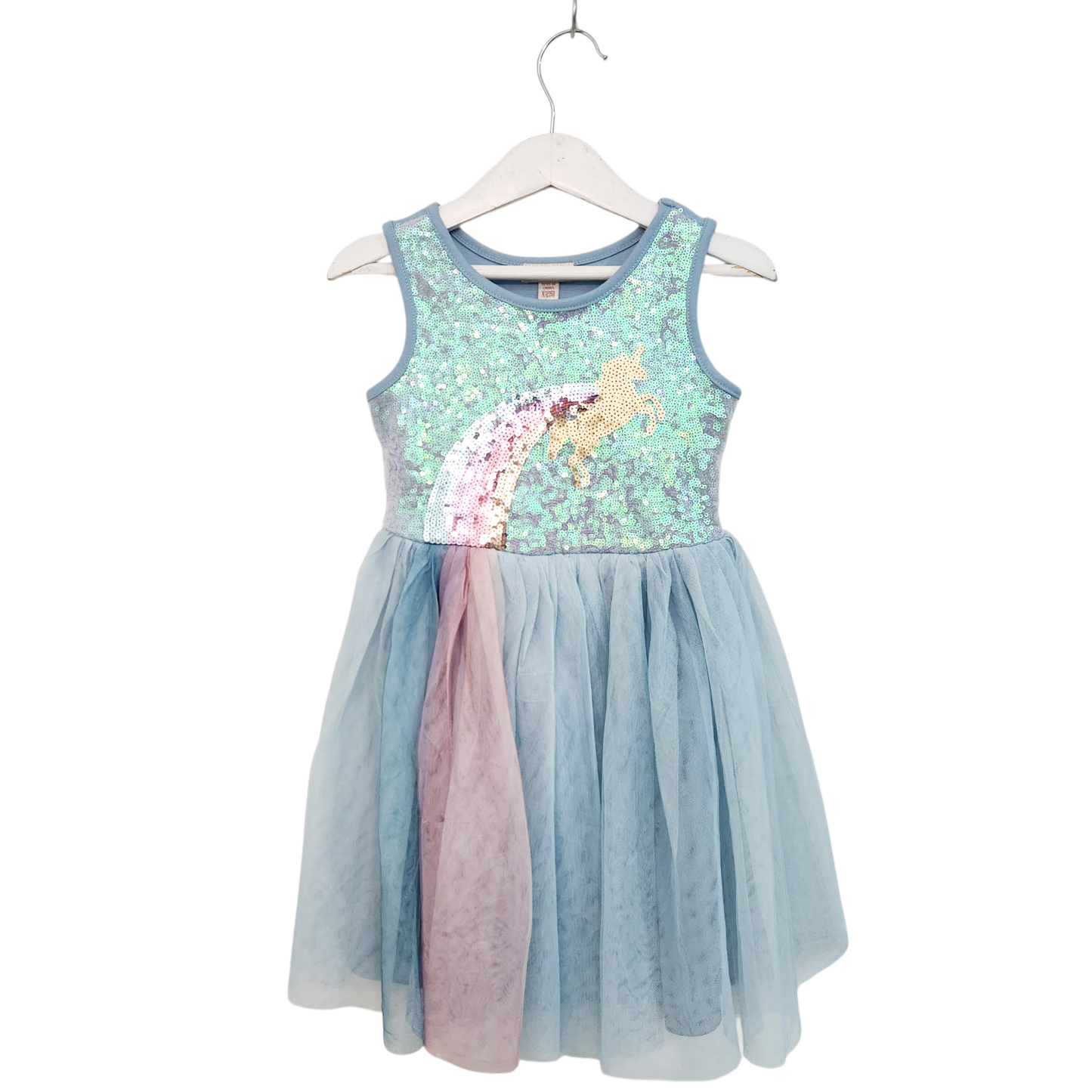 ZANZI | שמלה חד קרן עם פייטים | לילדות גיל 4/5