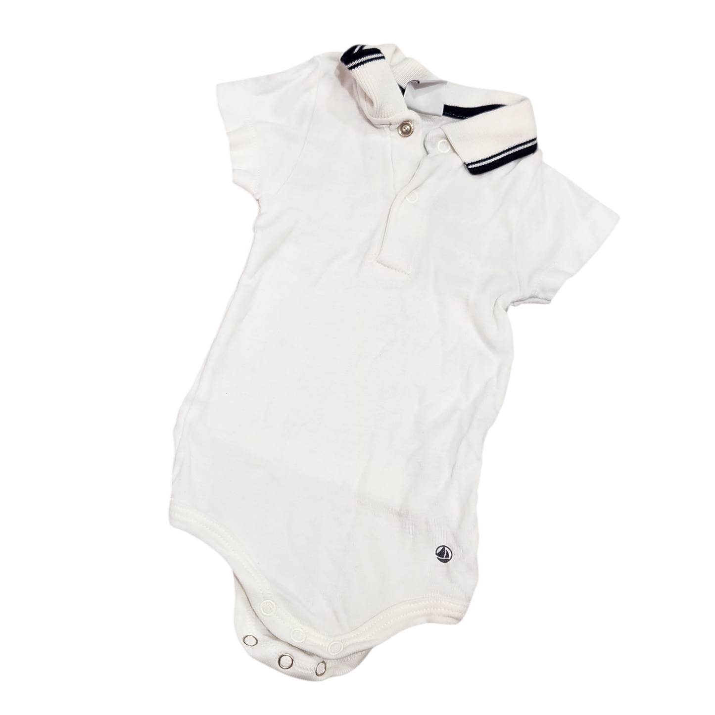 PETIT BATEAU | אוברול קייצי לתינוקות גיל 0-3 חודשים