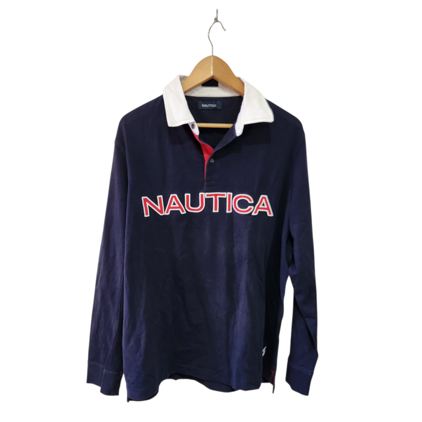 NAUTICA | חולצה ארוכה צבע כחול | לגבר מידה L